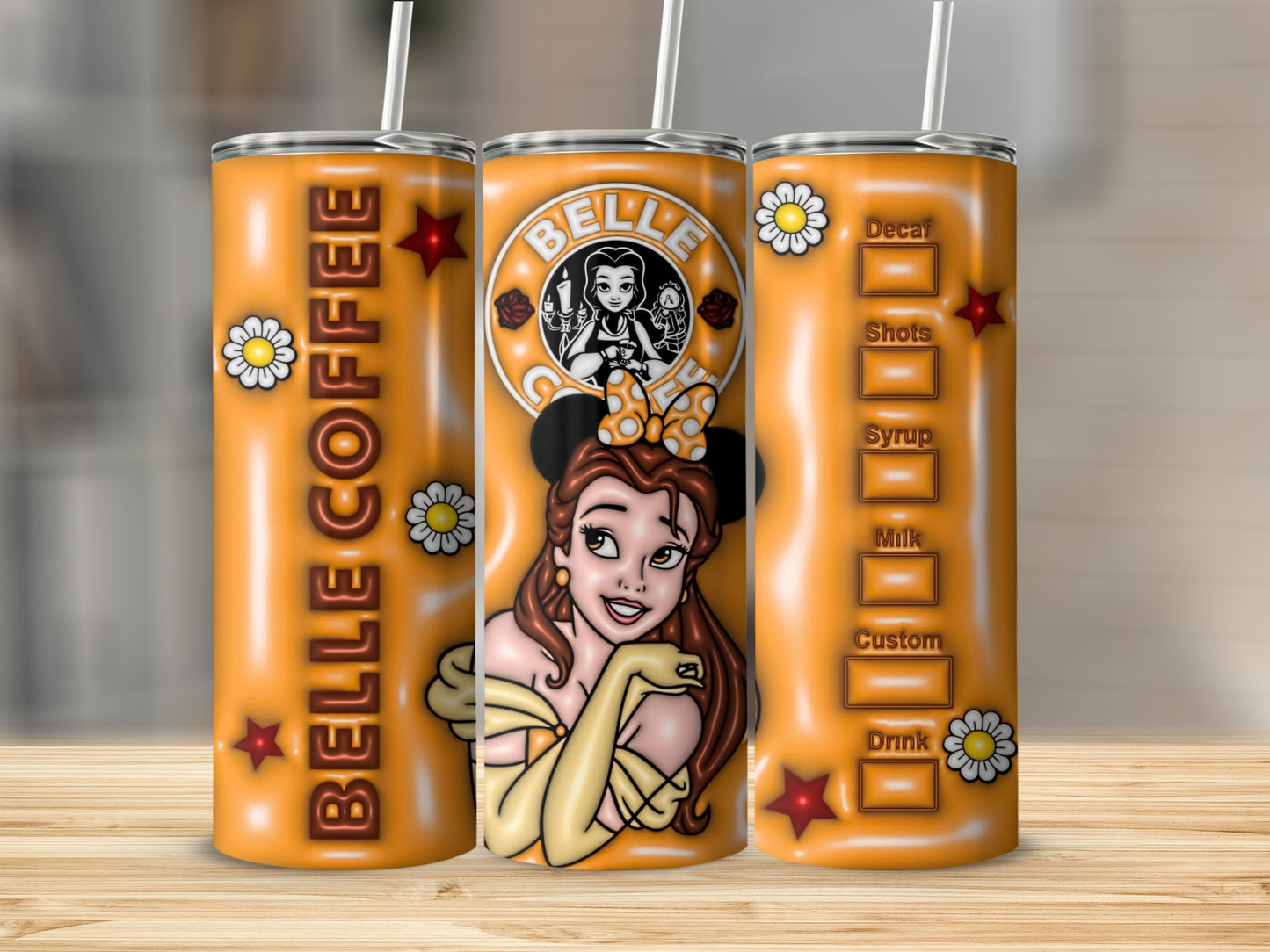 Beautiful Princess Customizable Coffee Tumbler Cup