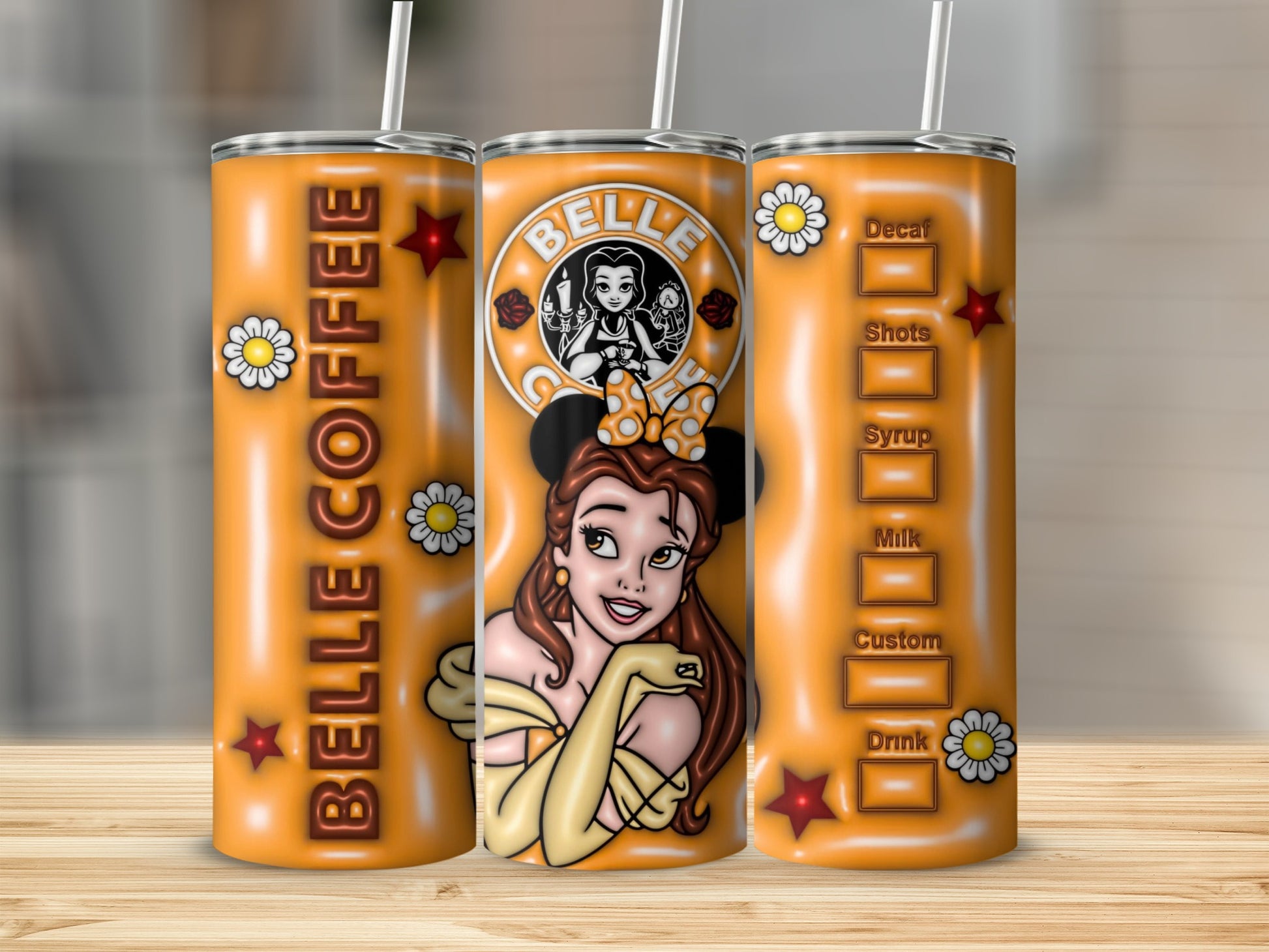 Beautiful Princess Customizable Coffee Tumbler Cup