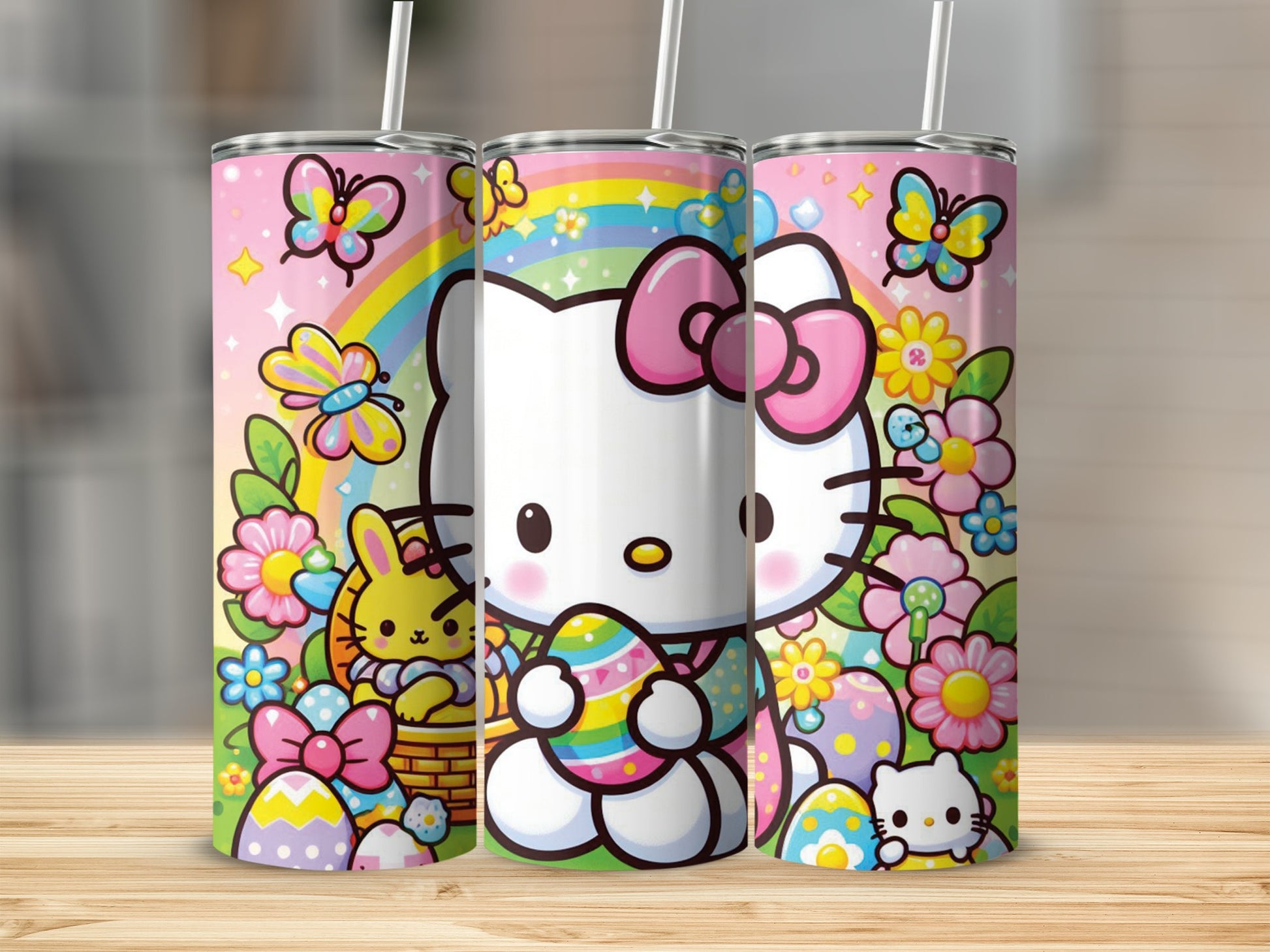 Hello Kitty Easter Bunny Rainbow Tumbler product type
