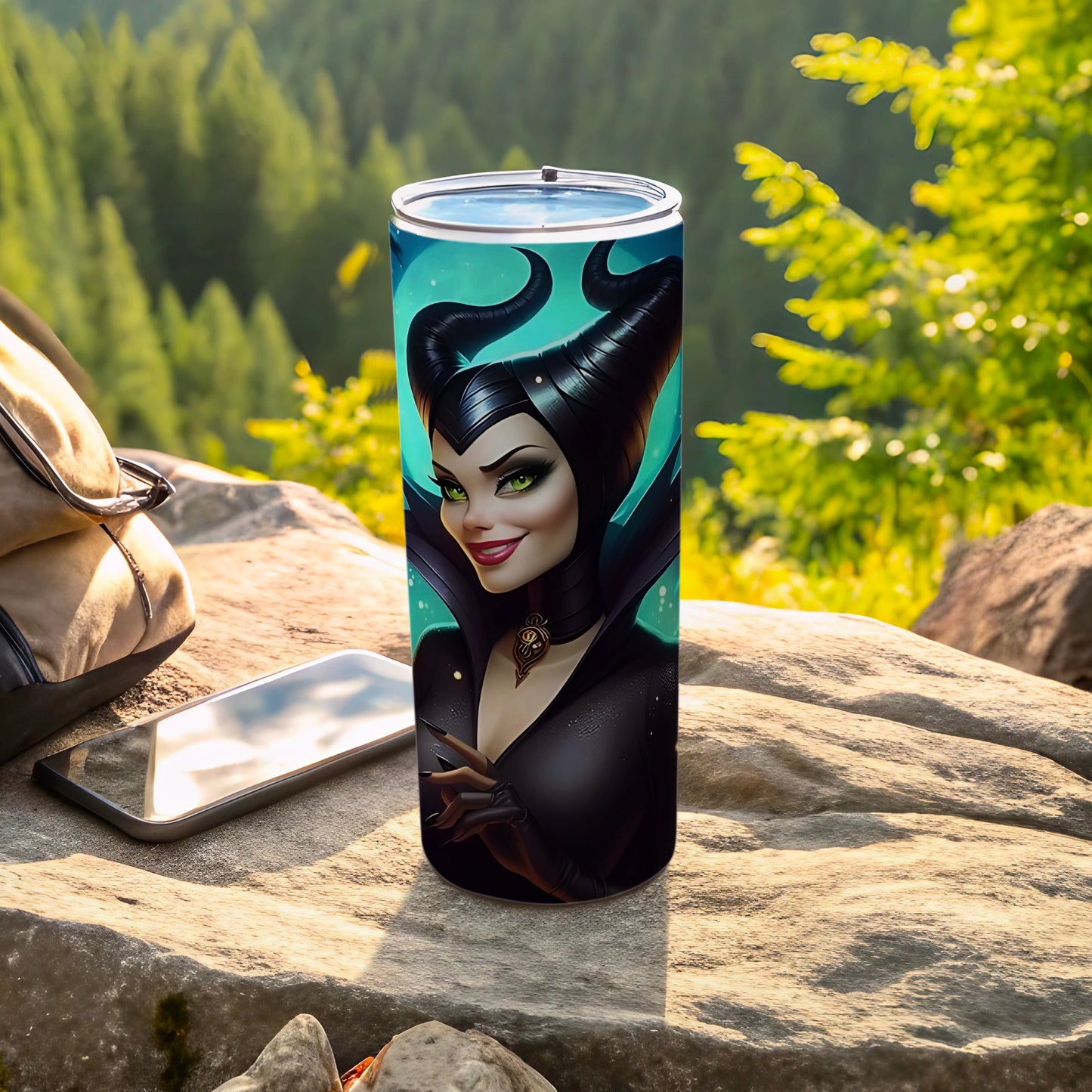 Enchanting Maleficent Artwork Insulated Tumbler Cup