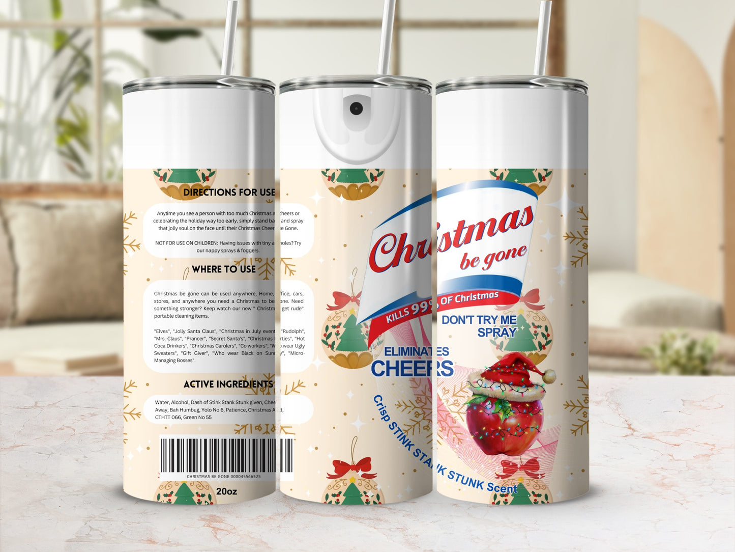 Christmas Be Gone Spray Crisp Stink Stank Stunk Scent