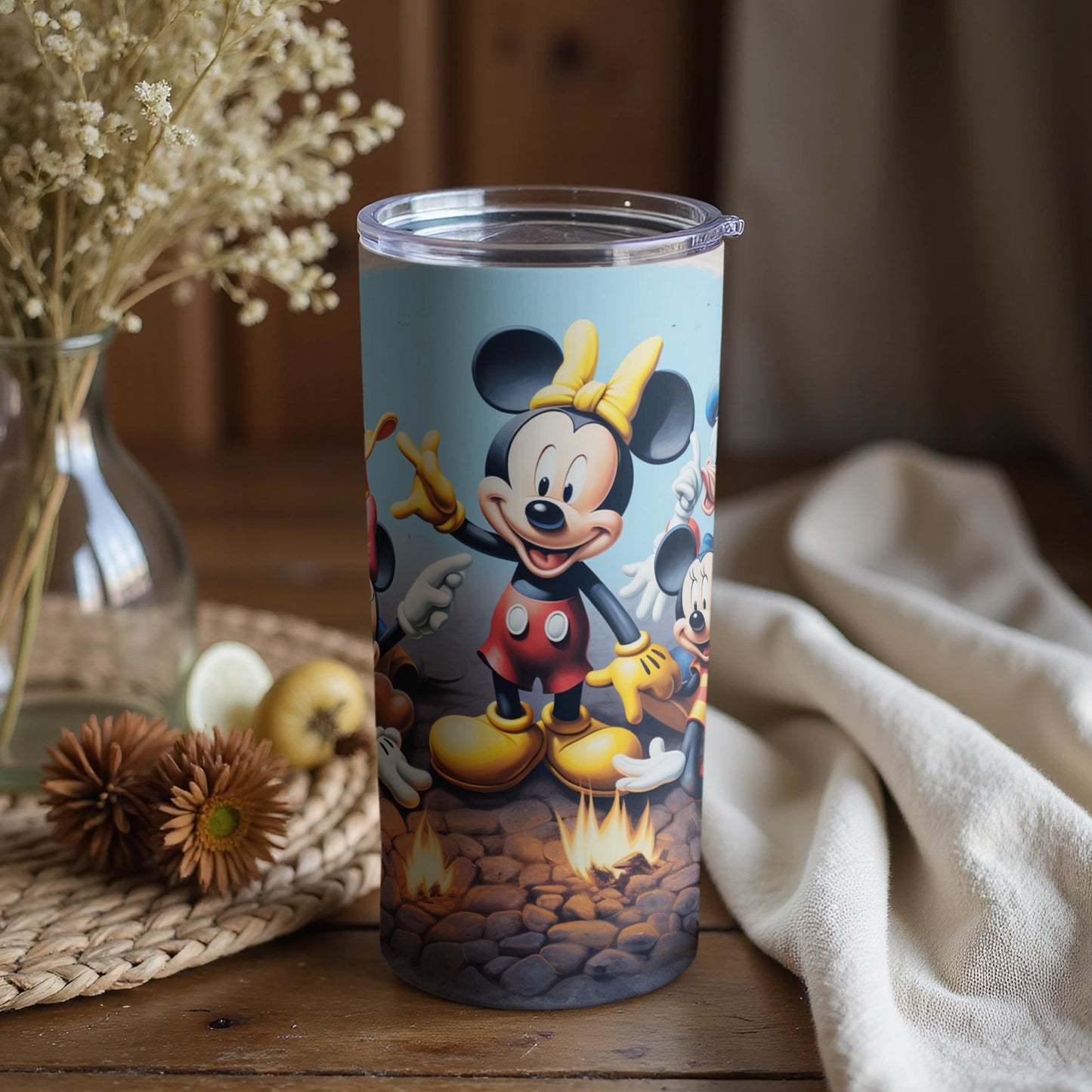 Disney Mickey Mouse Tumbler with Colorful Illustration
