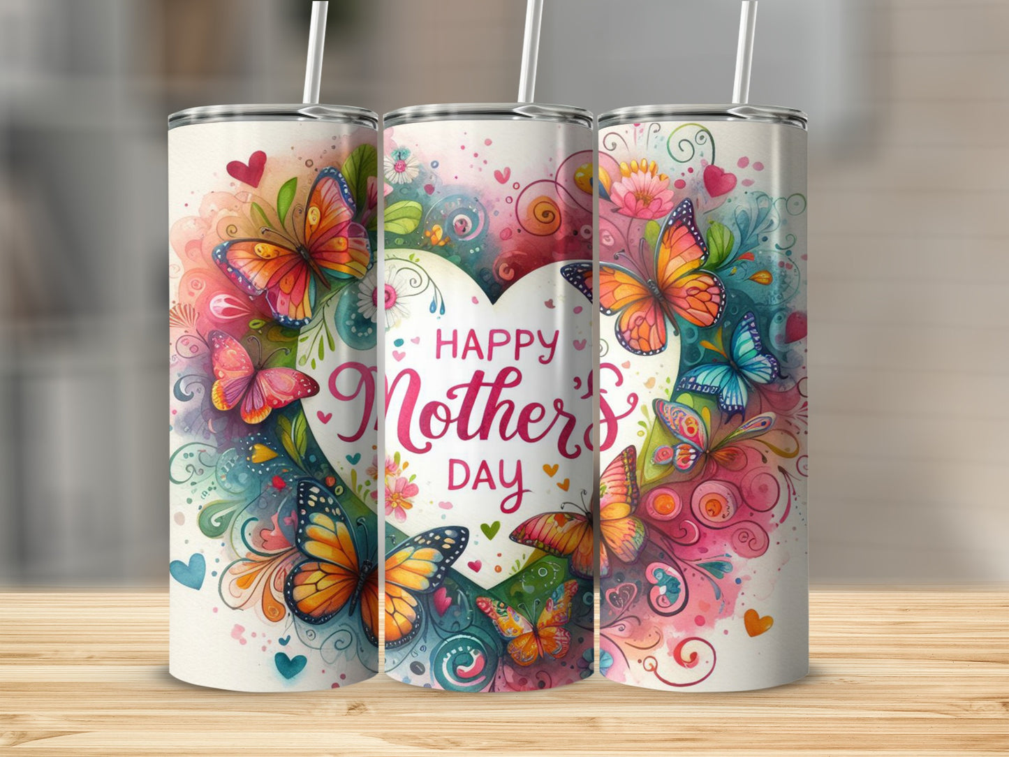 Happy Mother's Day Colorful Butterfly Mug