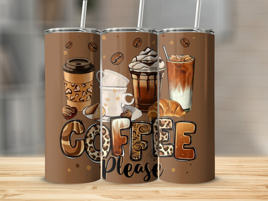 Coffee Drinks Tumbler Coffee Please Design Travel Mug