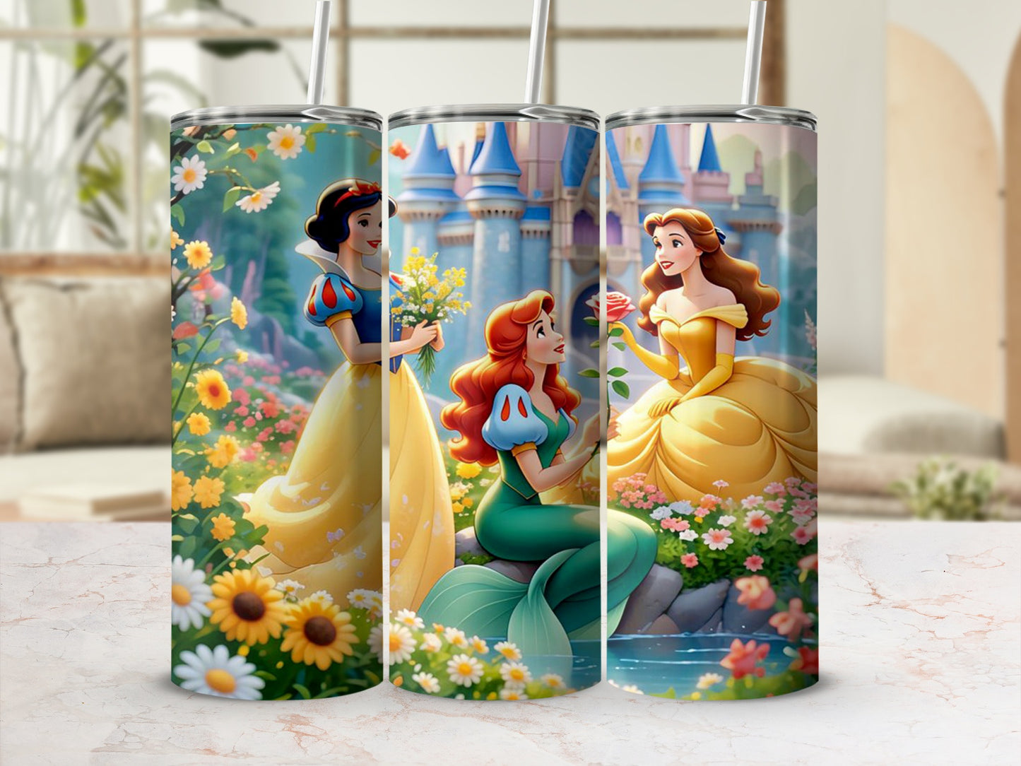 Beautiful Princess Design Tumblers for Kids and Adults