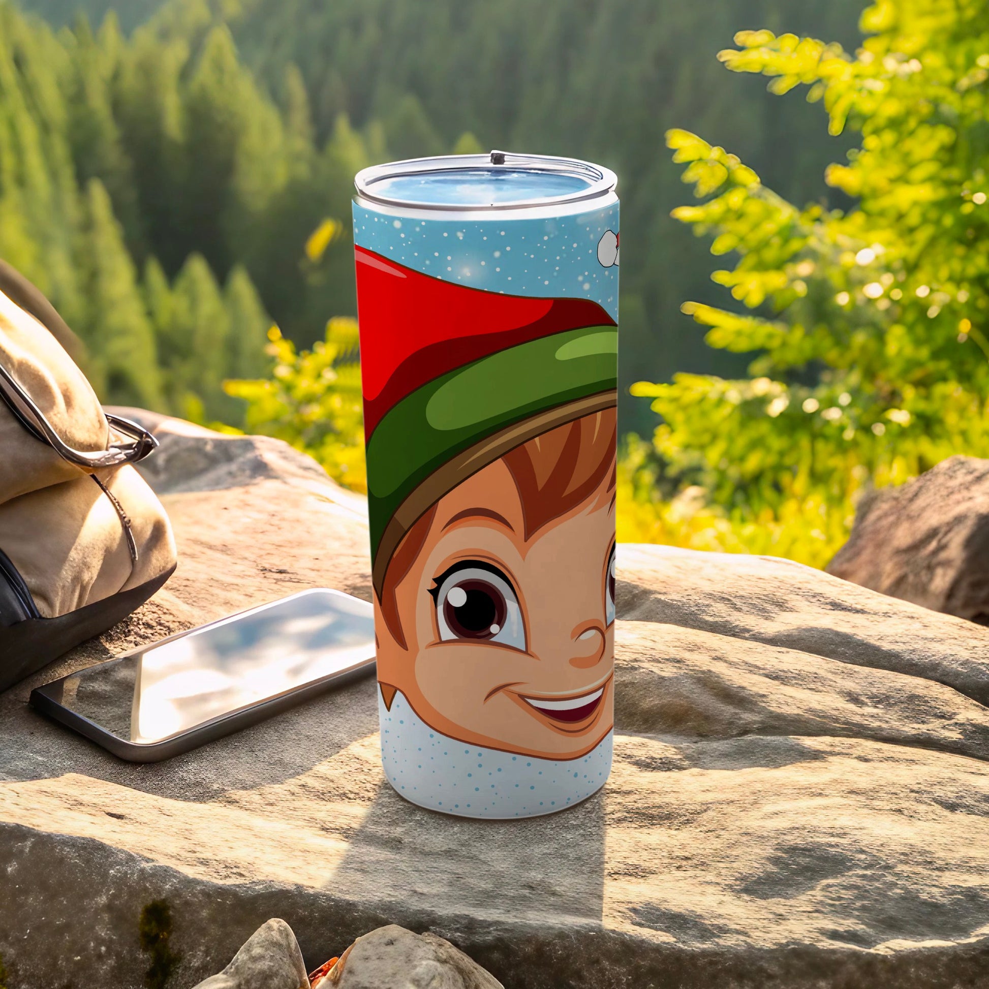 Elf Character Insulated Travel Tumbler with Lid