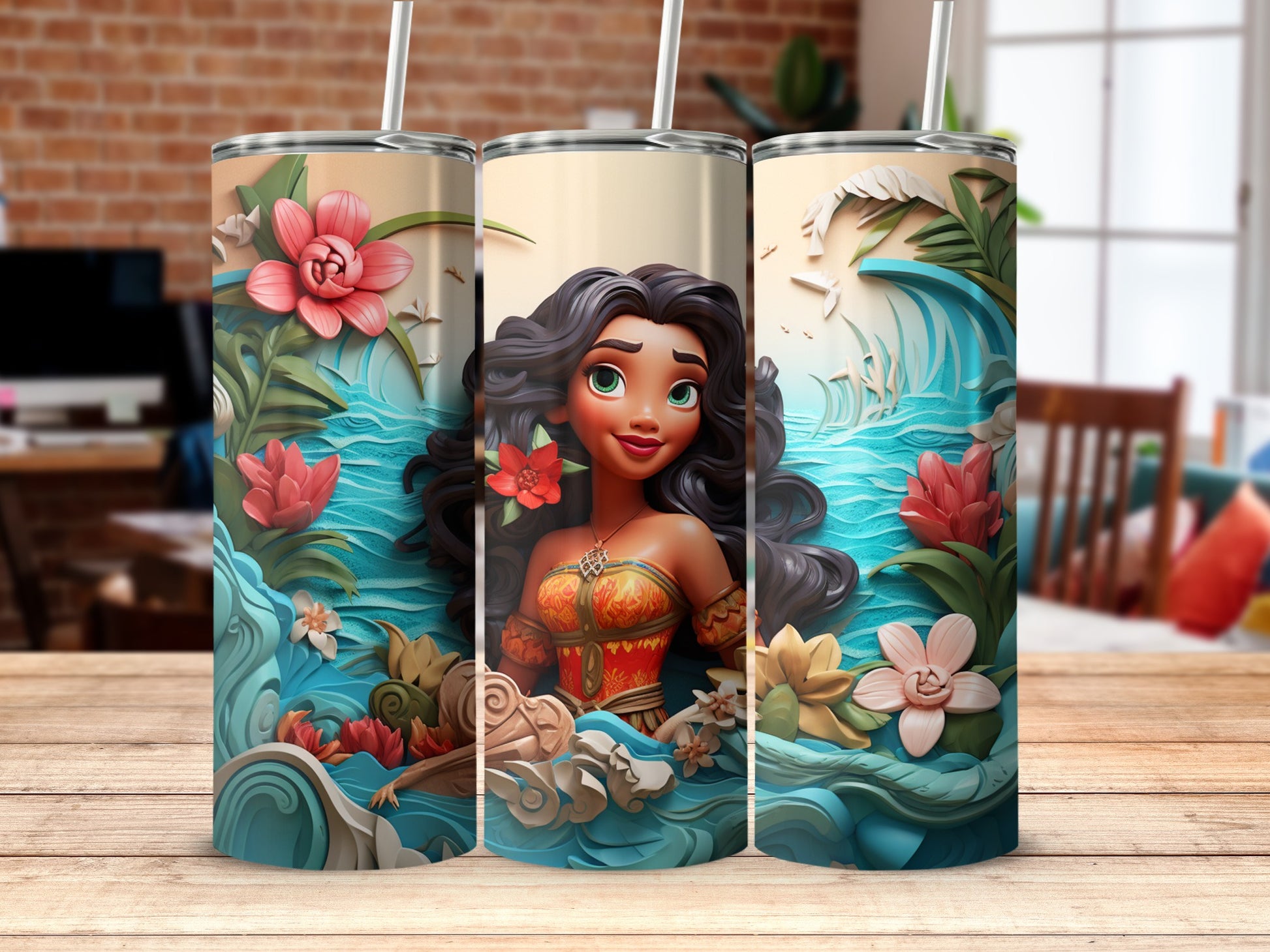 Beautiful Island Princess Tumbler Cup for Your Beverages