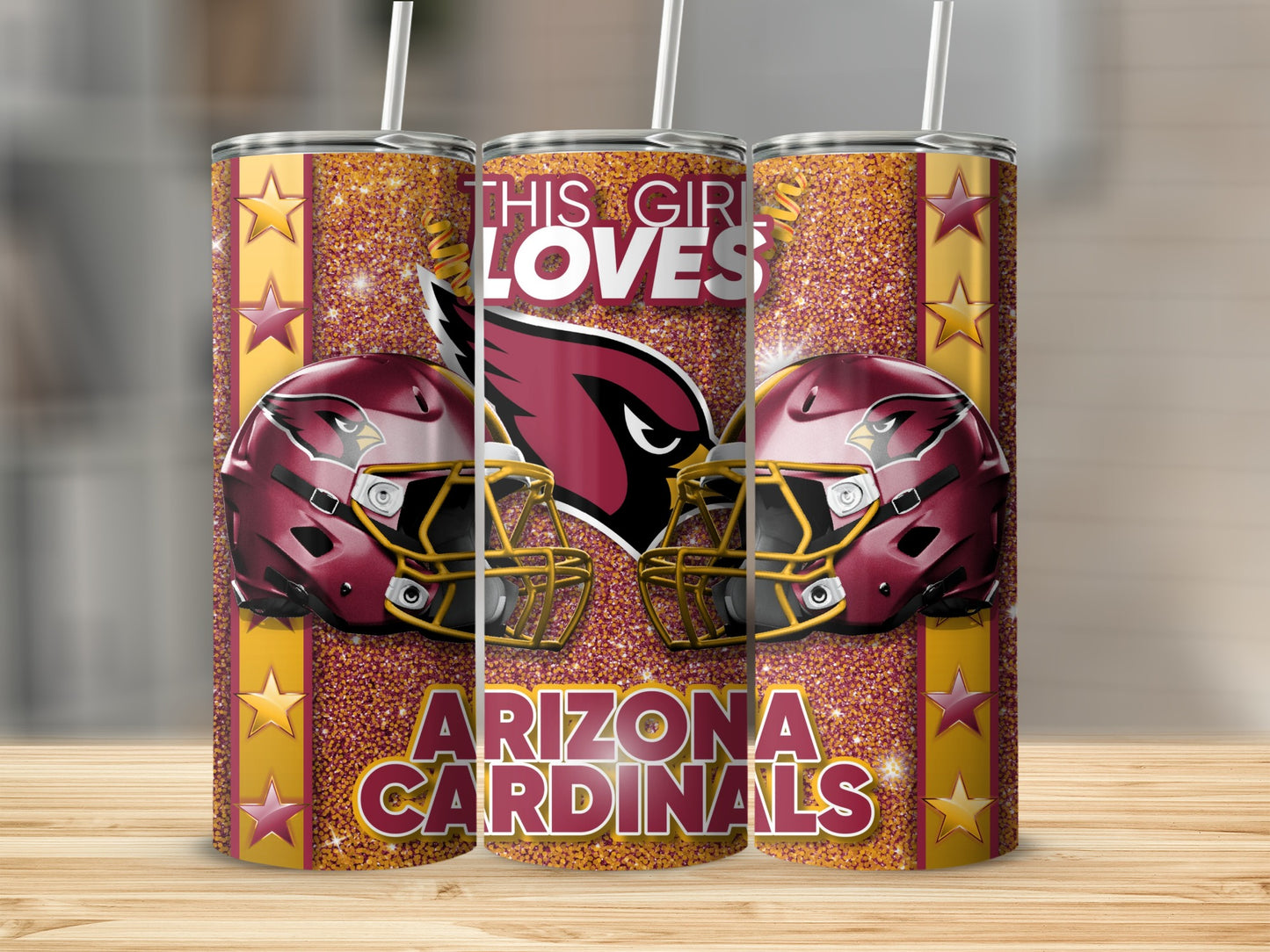 This Girl Loves Arizona Cardinals Graphic Design Tumblers