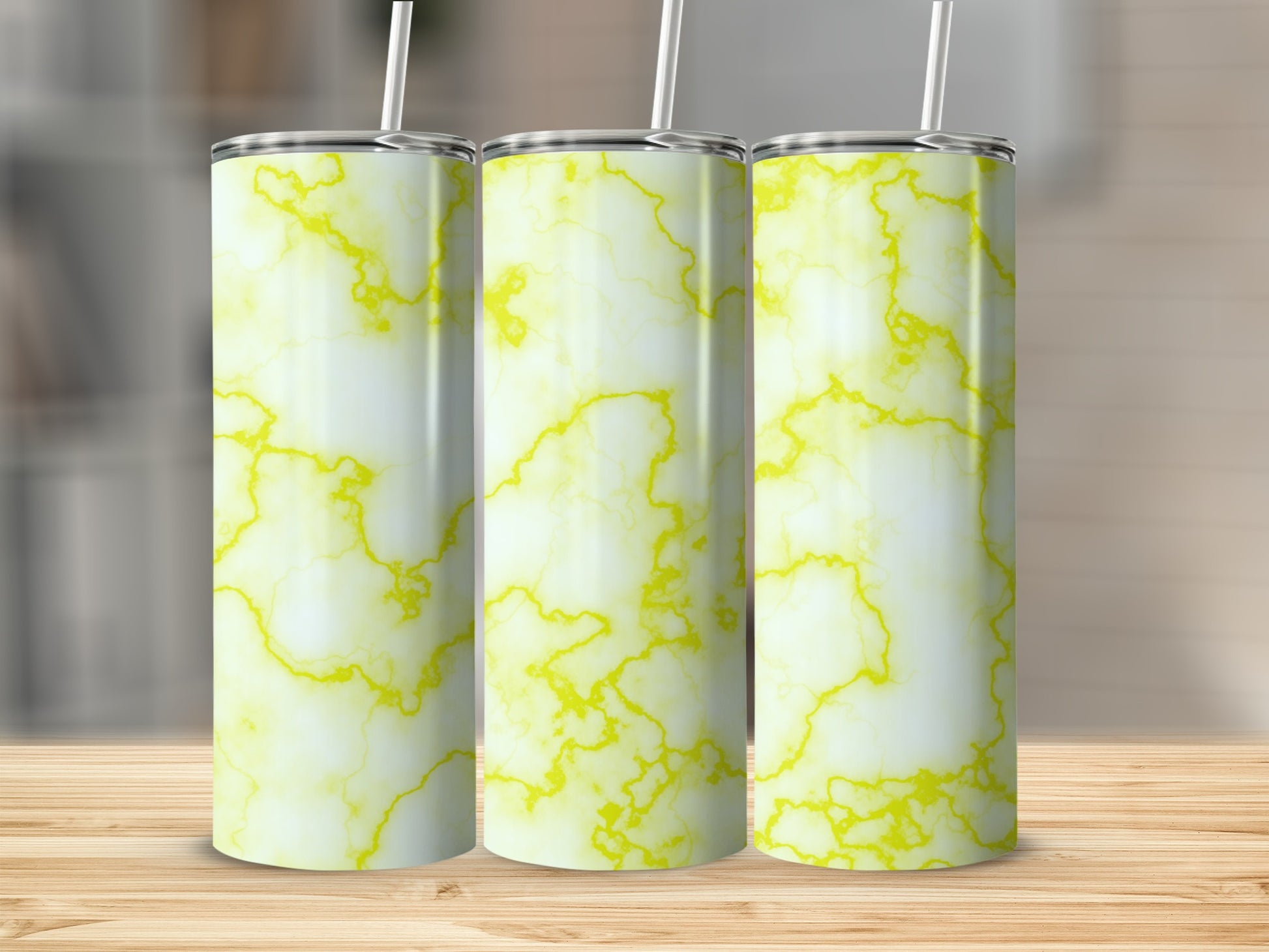 Yellow Marble Pattern Insulated Beverage Container product type