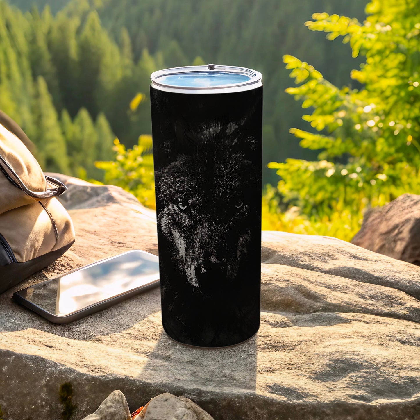 Black Wolf Design Adventure Drinkware Tumbler product type