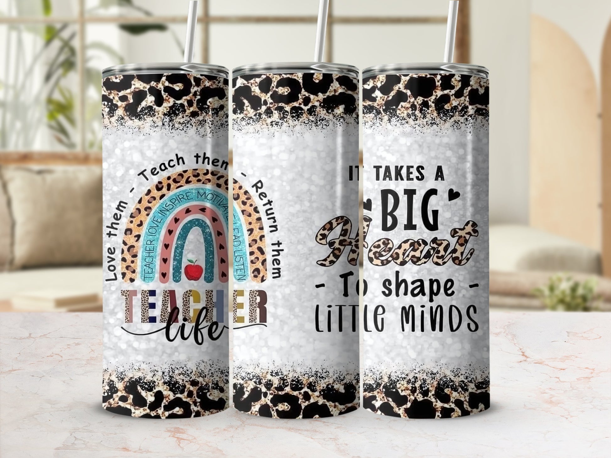 Love Them Teach Them Teacher Life Tumbler