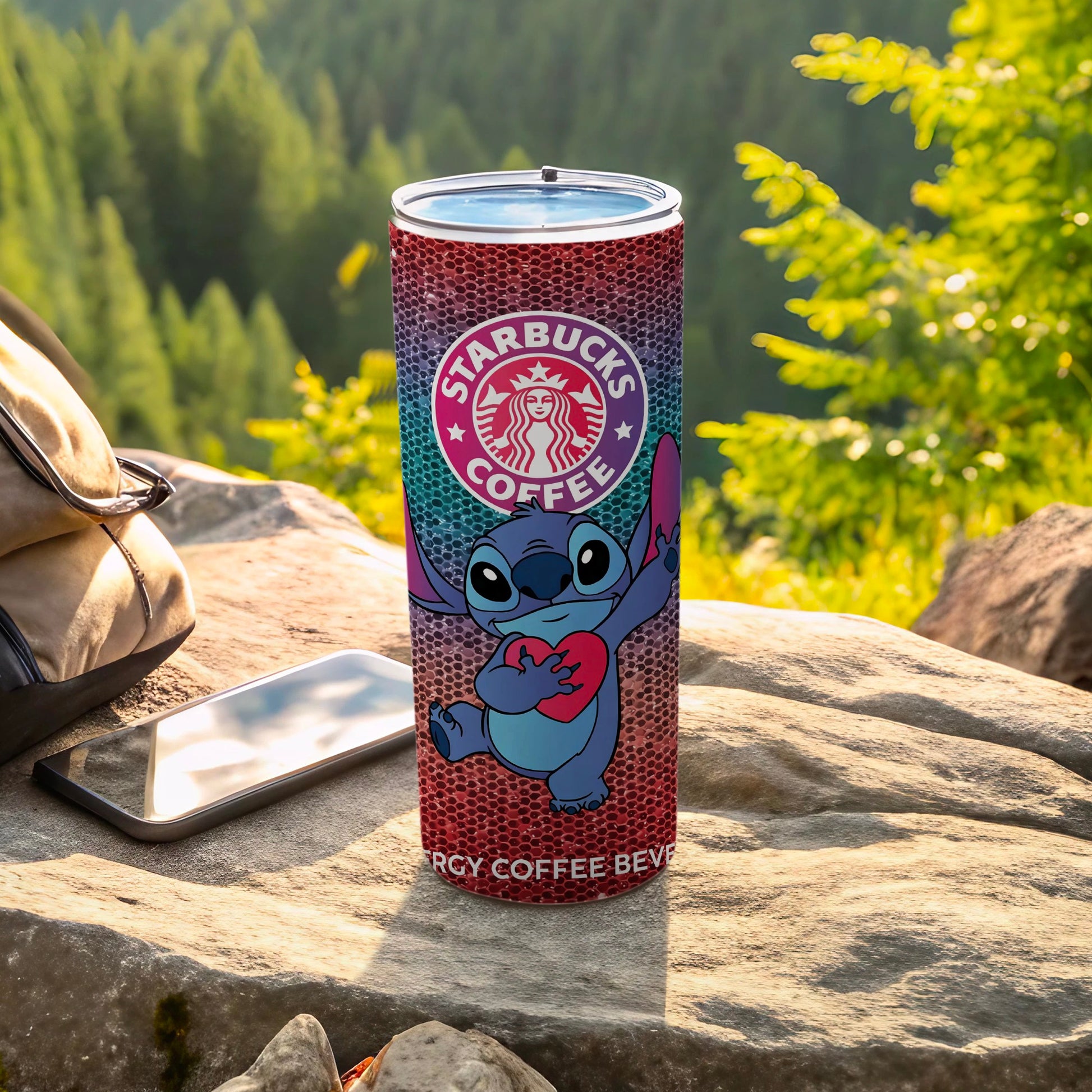 Starbucks Coffee Energy Beverage with Stitch Design