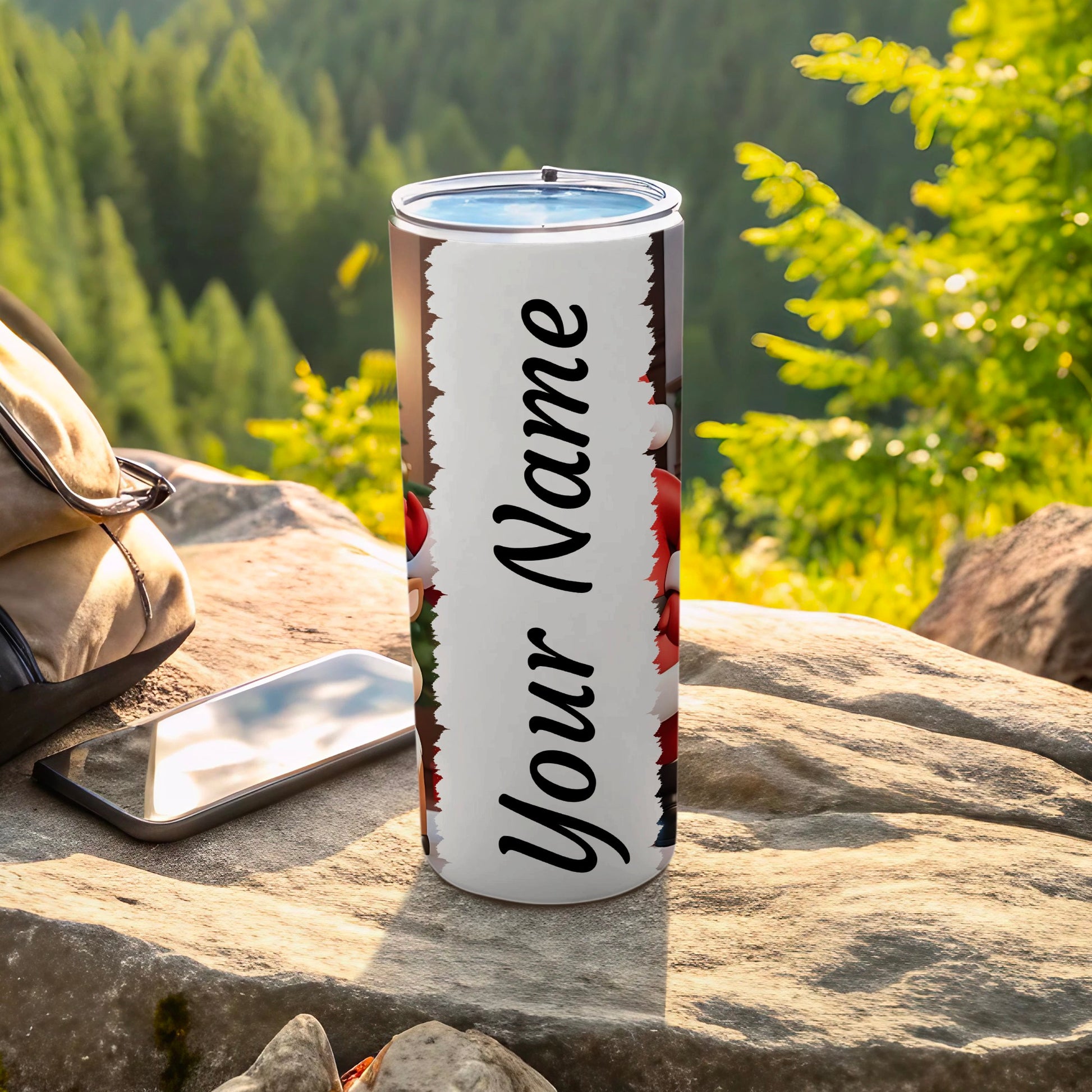 Customizable Travel Tumbler with Your Name Text