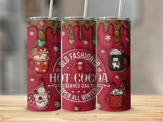 Old Fashioned Hot Cocoa Served Daily All Winter Tumbler