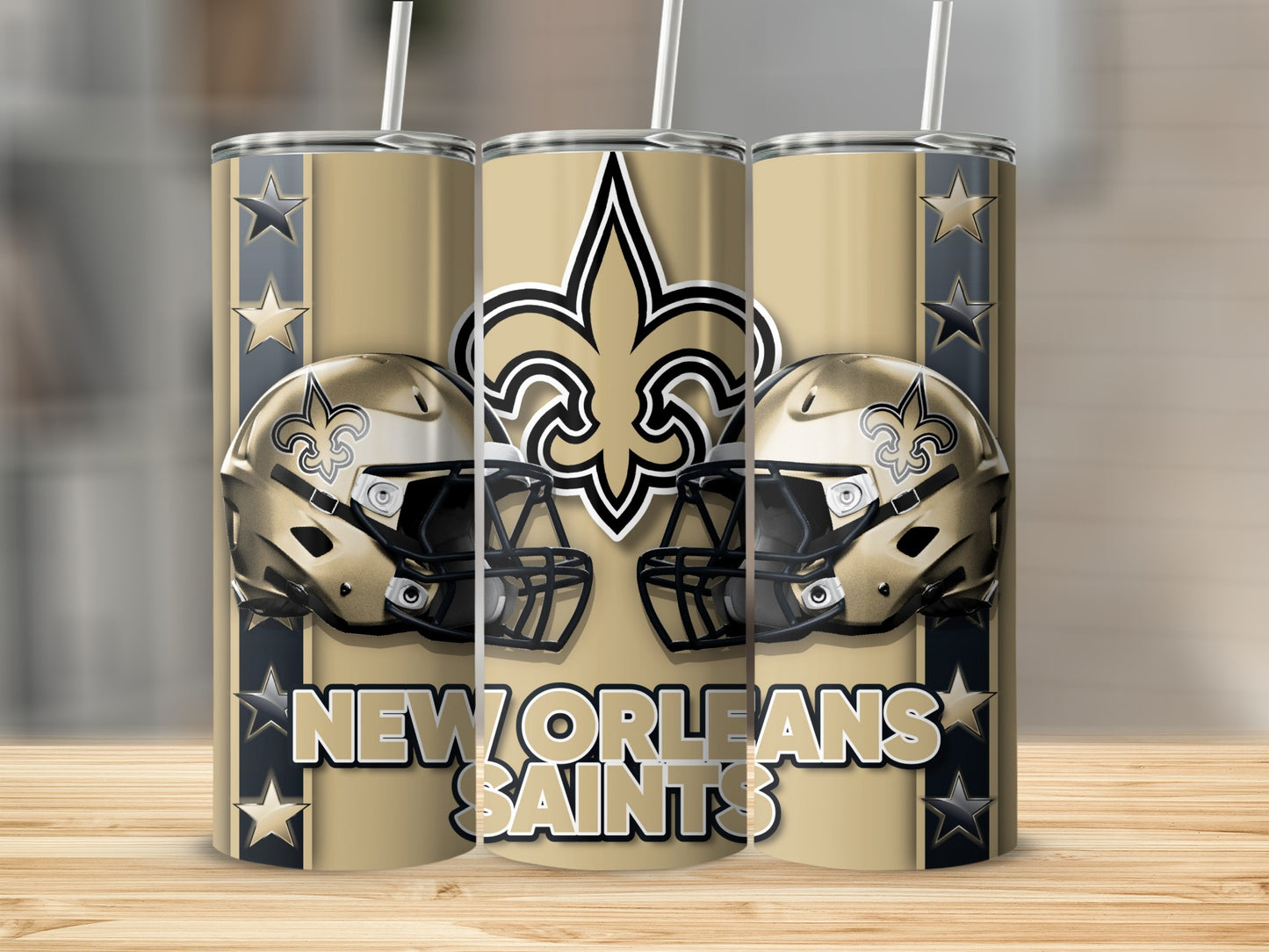 New Orleans Saints Helmets Graphic Sports Design Tumblers
