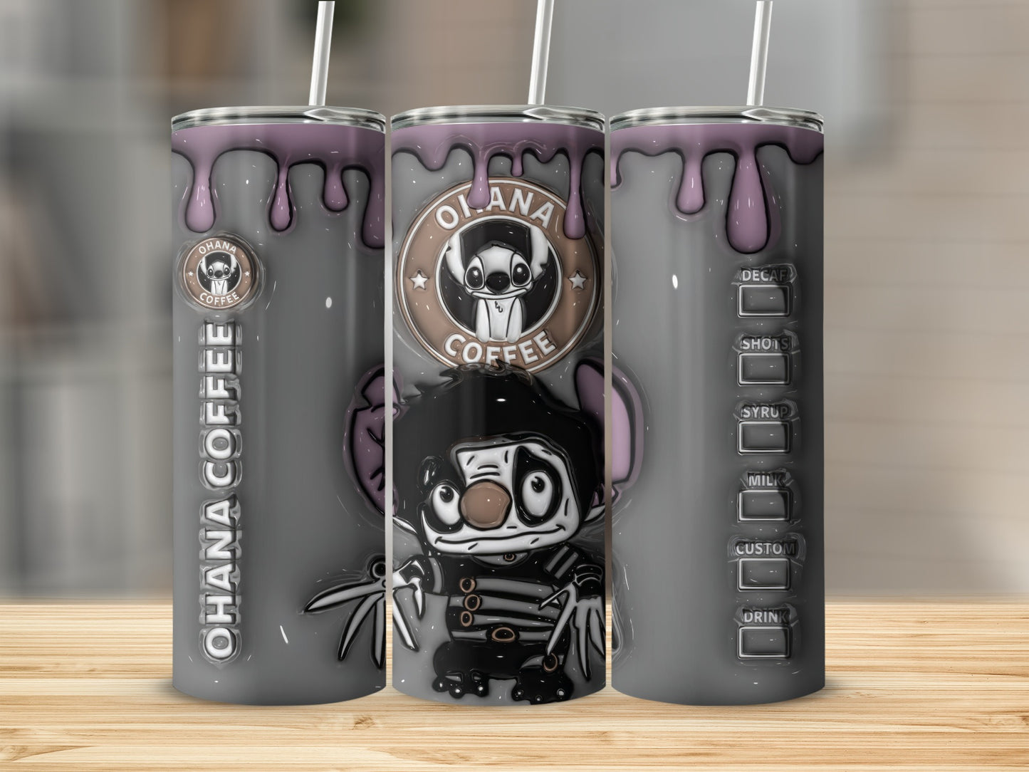 Ohana Coffee Custom Tumbler with Unique Design