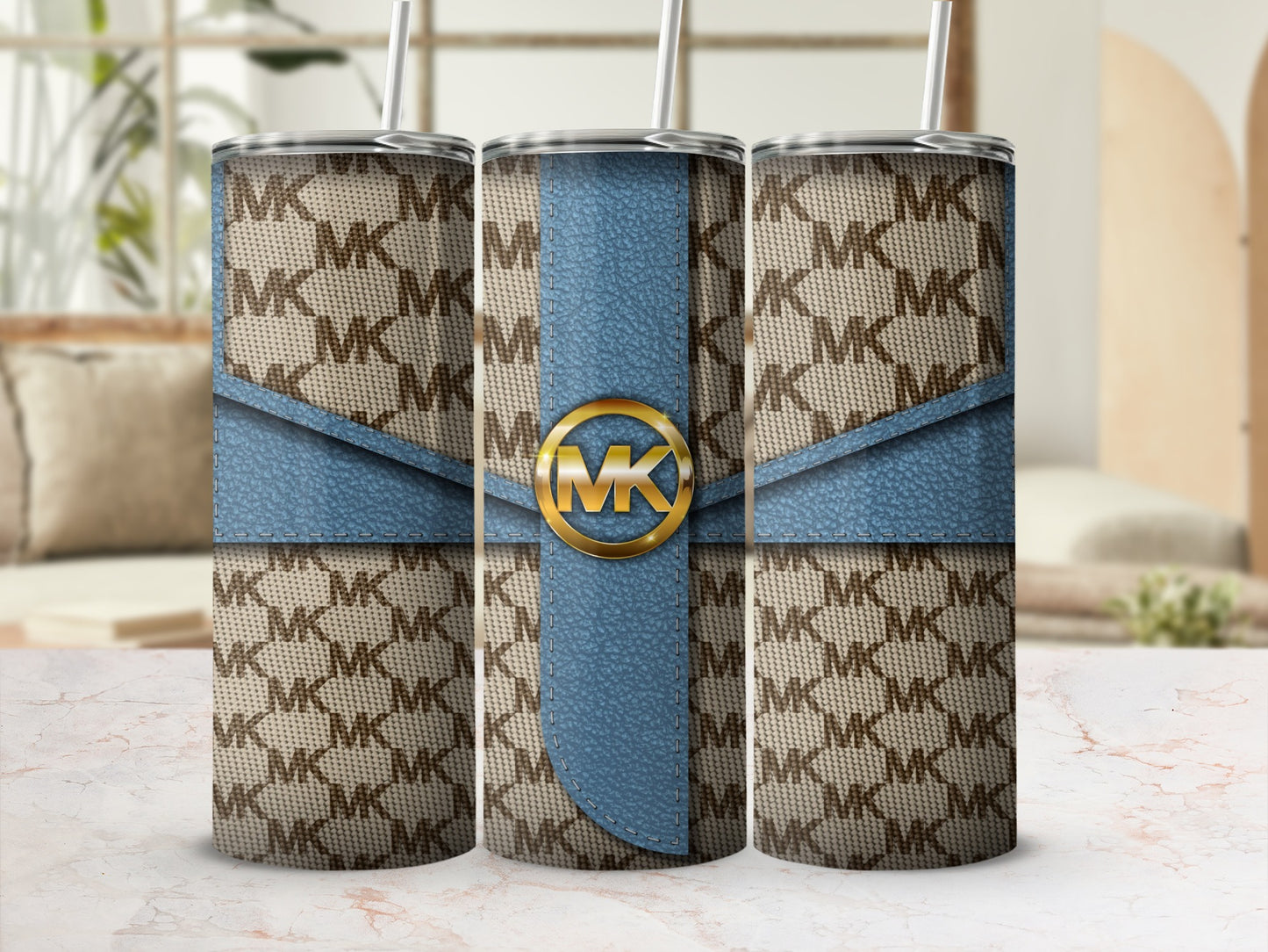 Stylish Patterned MK Design Insulated Tumbler