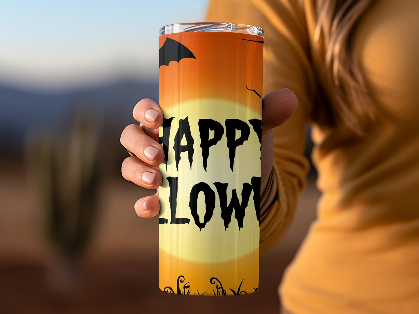 Halloween Themed Happy Halloween Tumbler Cup