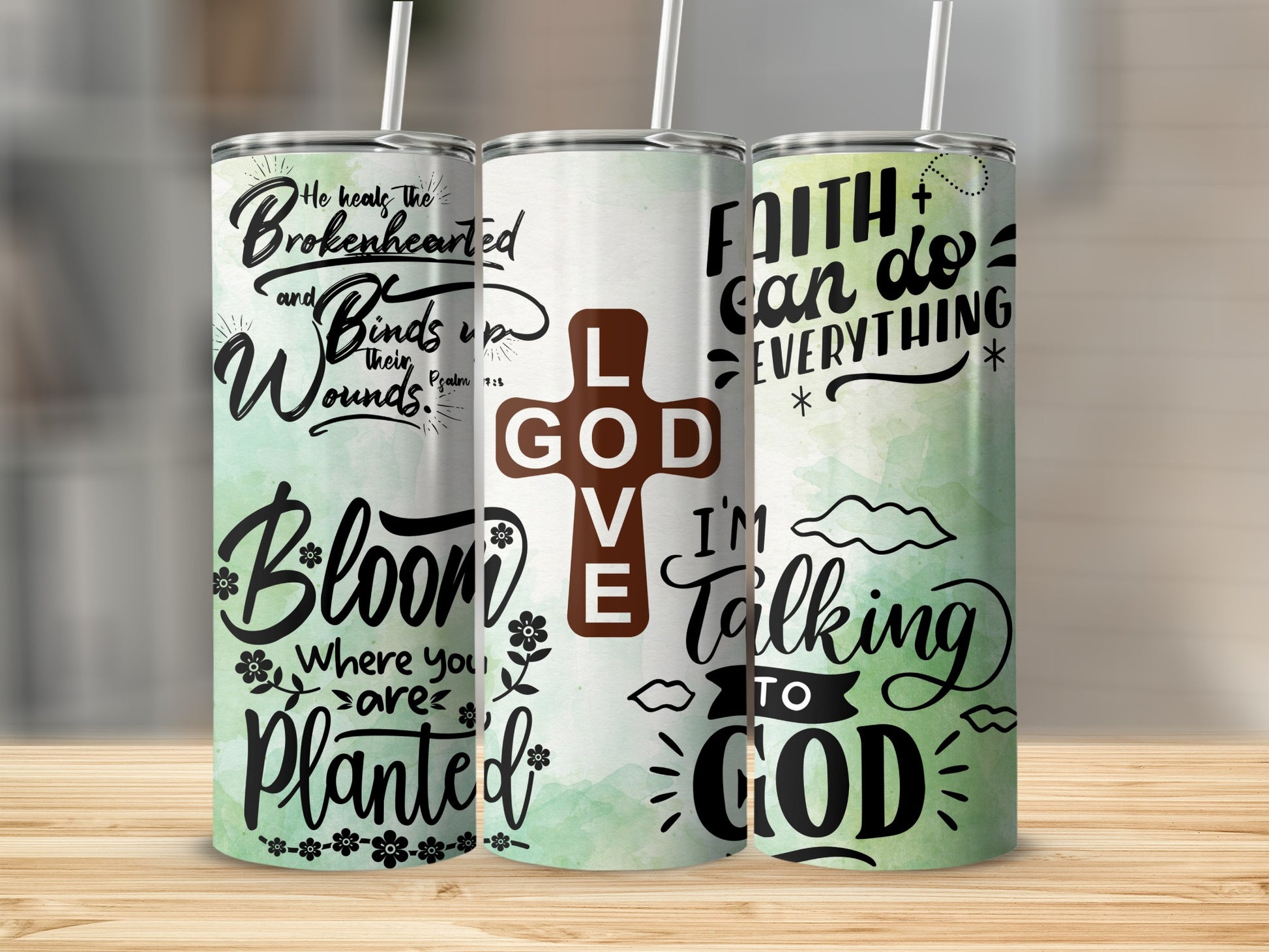 Inspirational Faith Quotes Tumblers for Daily Motivation