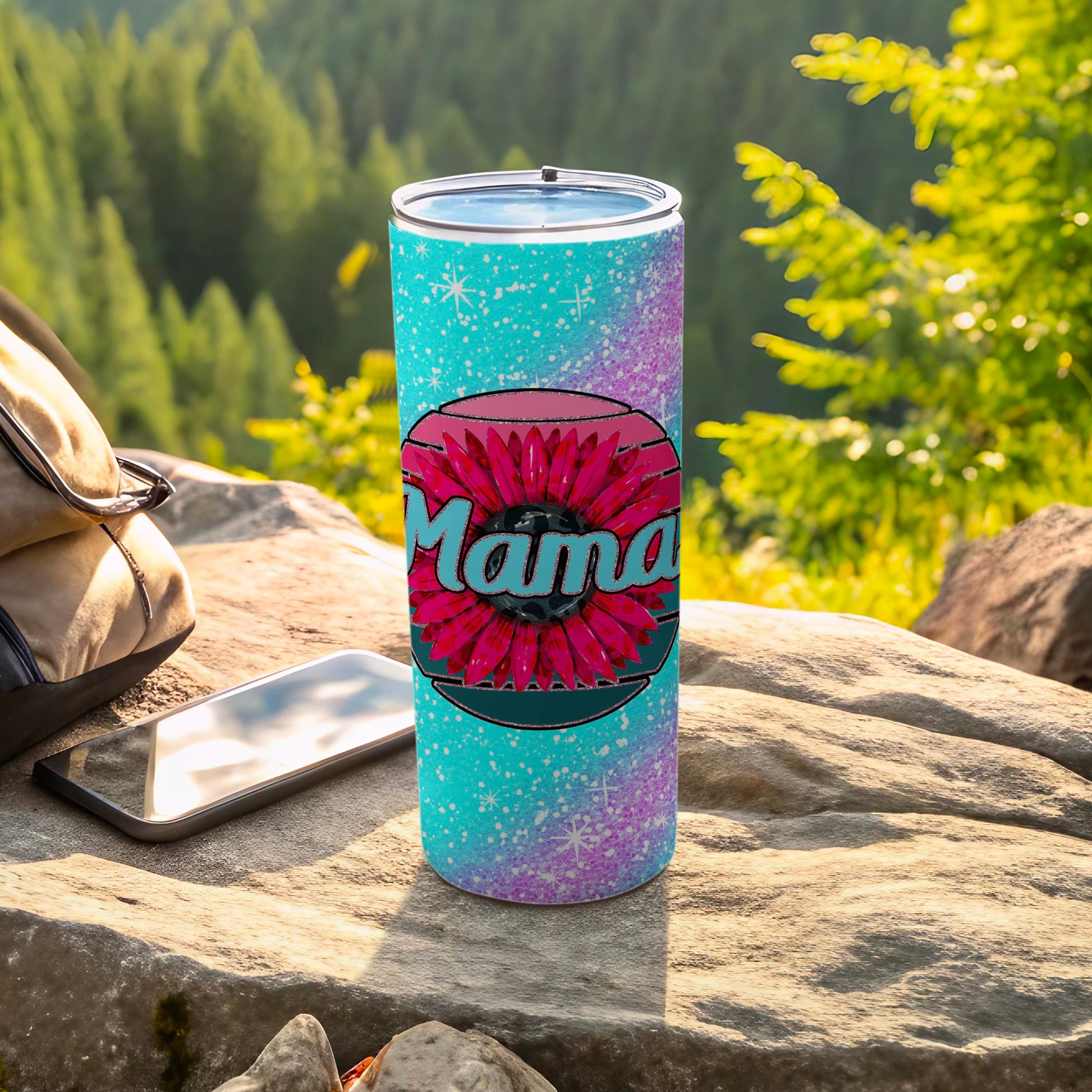 Mama Floral Design Tumbler for Mothers Gift