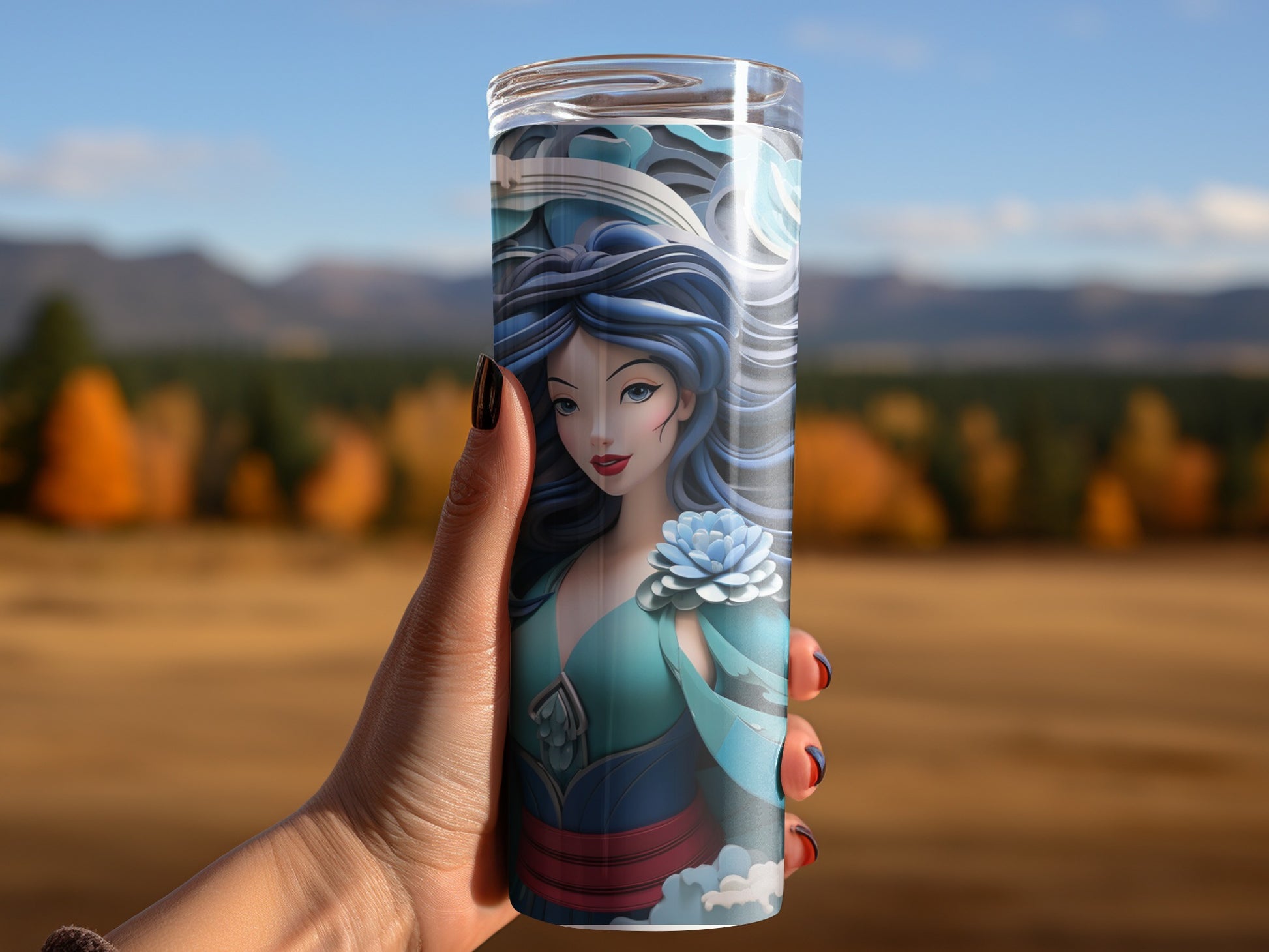 Elegant Fantasy Art Travel Mug for Daily Use