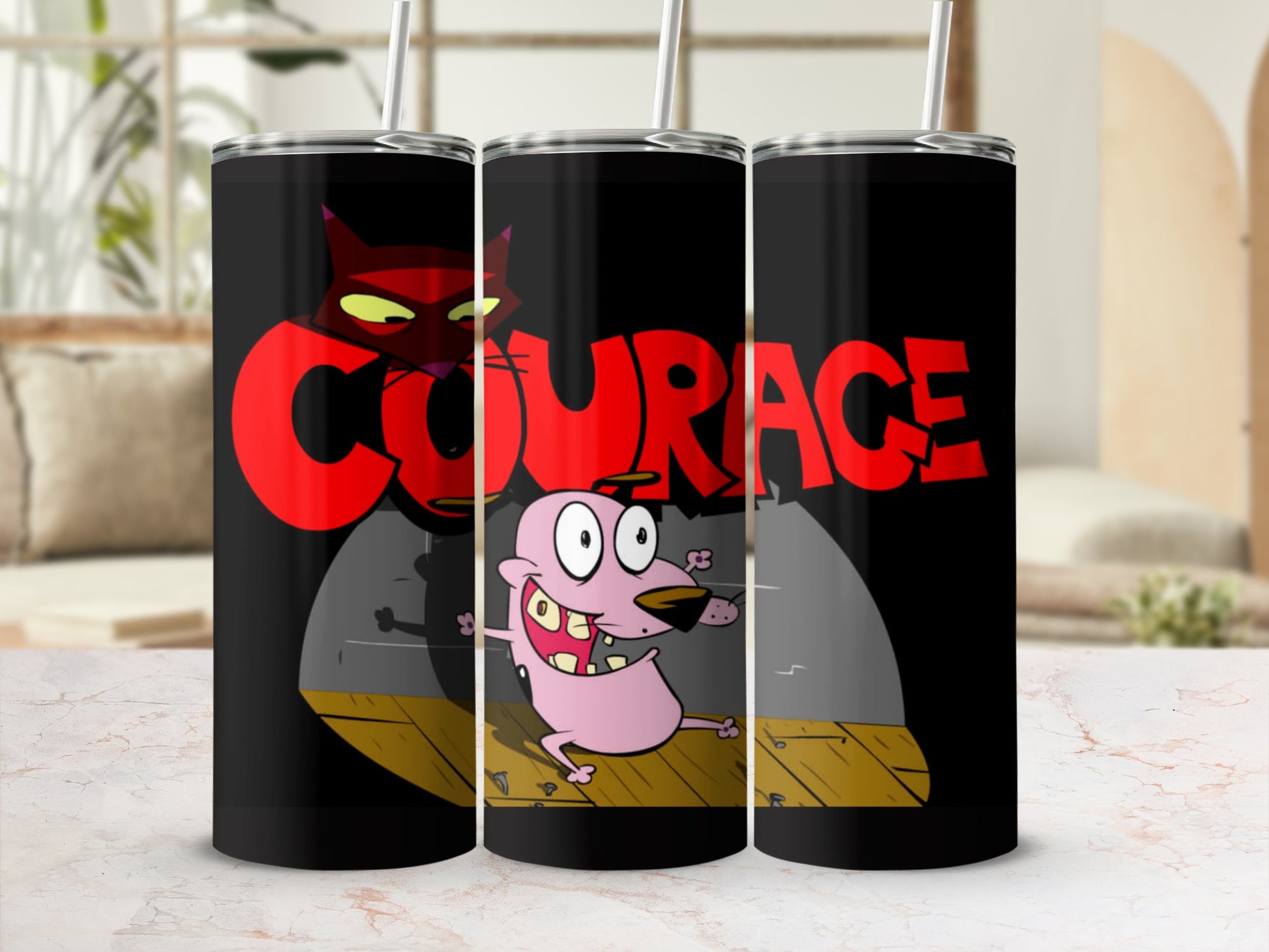 Courage the Cowardly Dog Insulated Tumbler 20oz