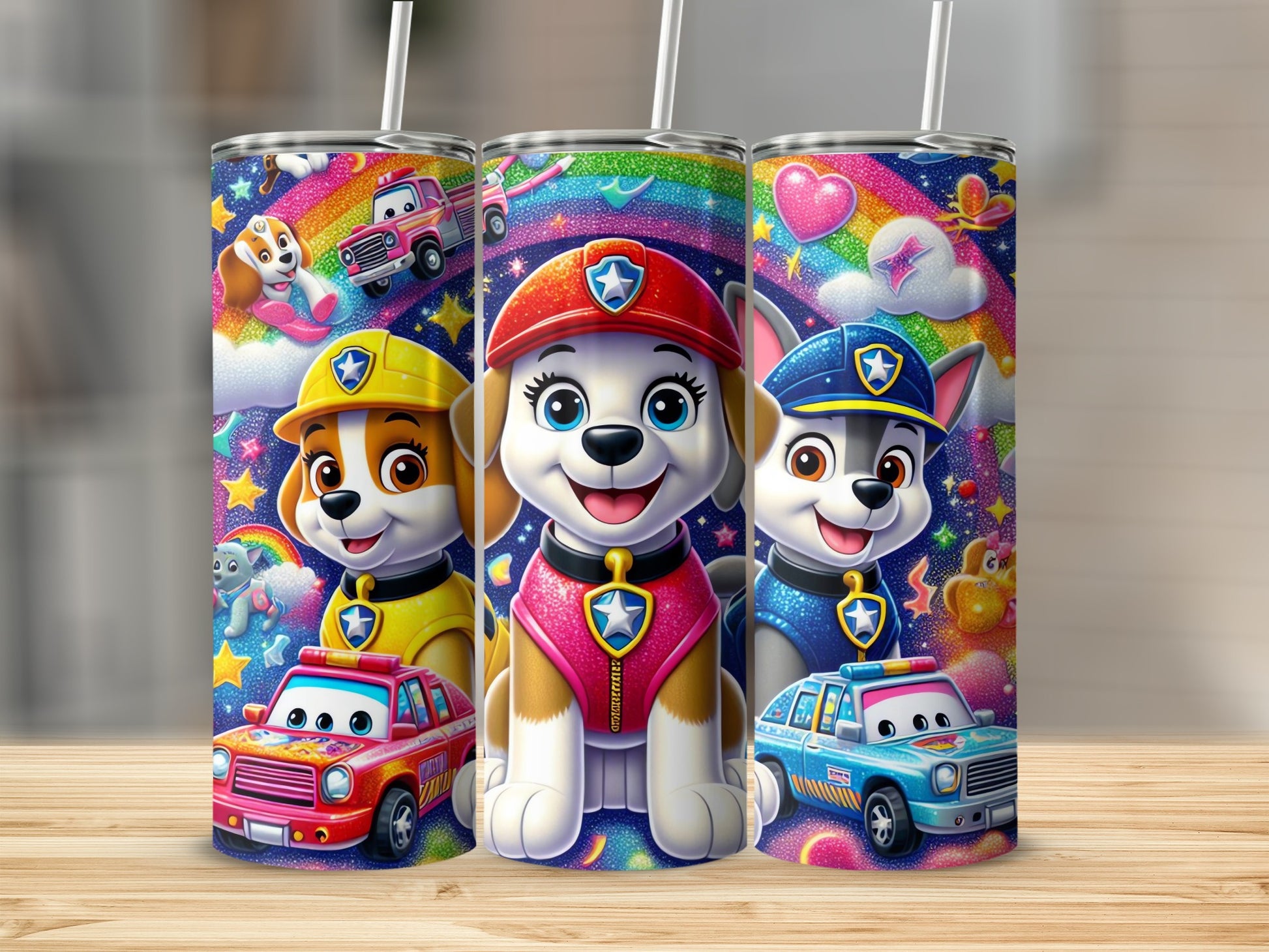 Colorful Dog Cartoon Characters Tumbler product