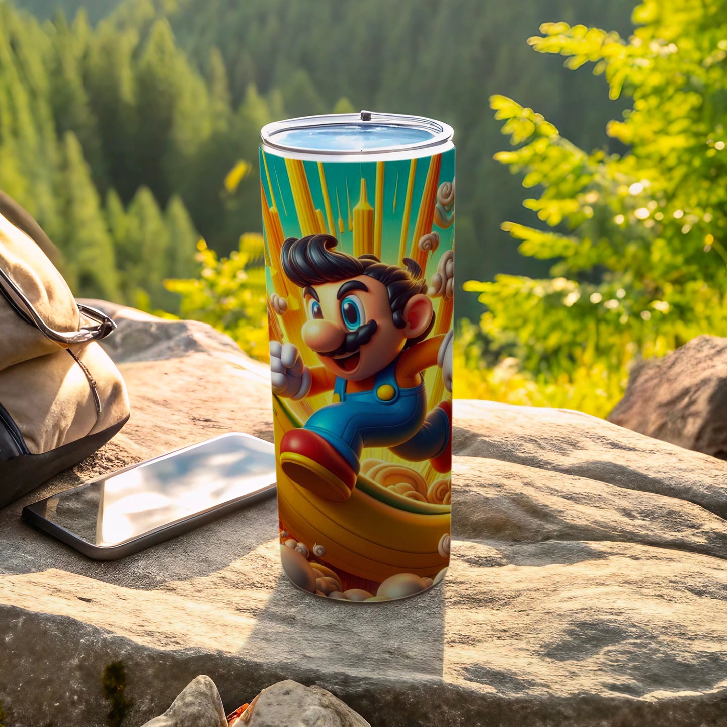 Retro Style Jumping Character Tumbler for Gaming Fans