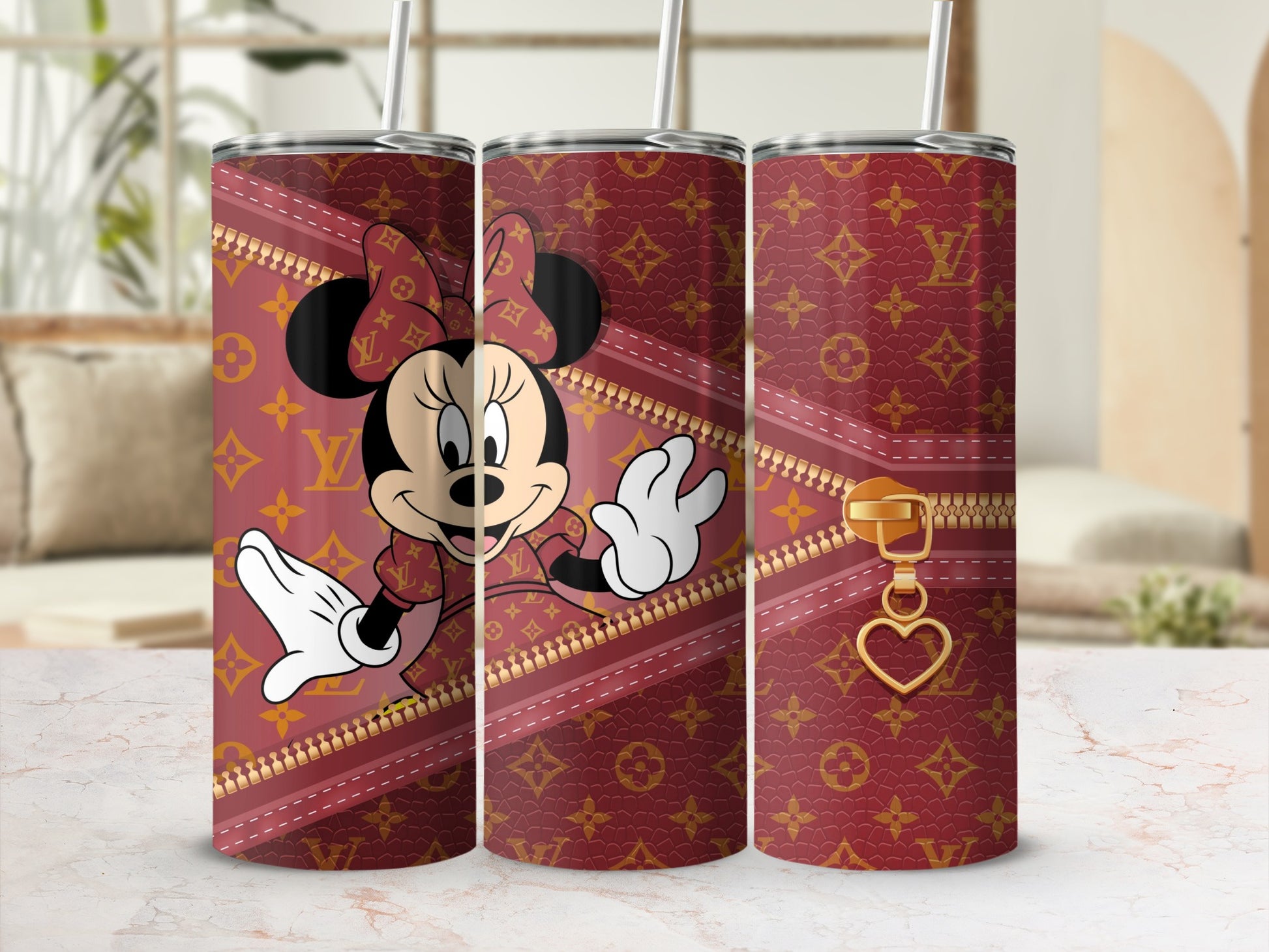 Minnie Mouse Designer Pattern Tumbler Cup