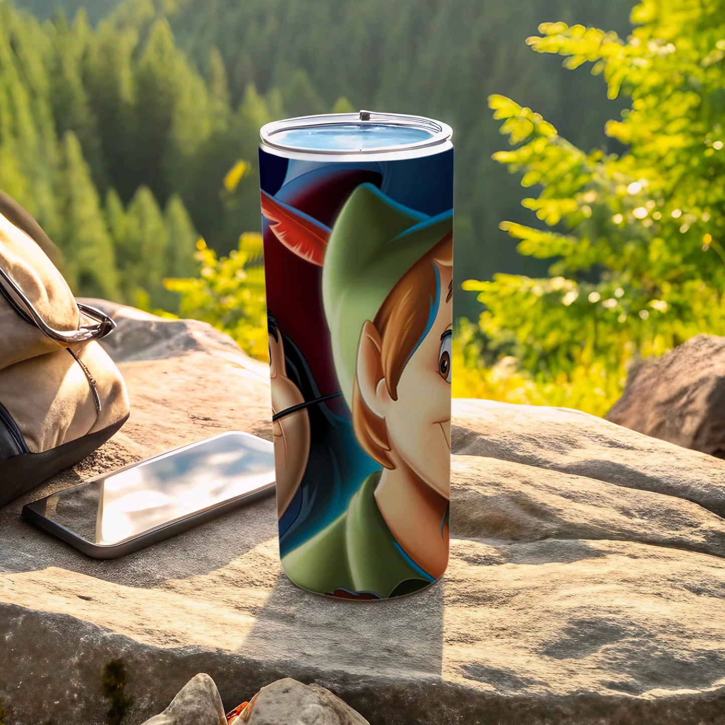 Colorful Adventure Themed Stainless Steel Tumbler