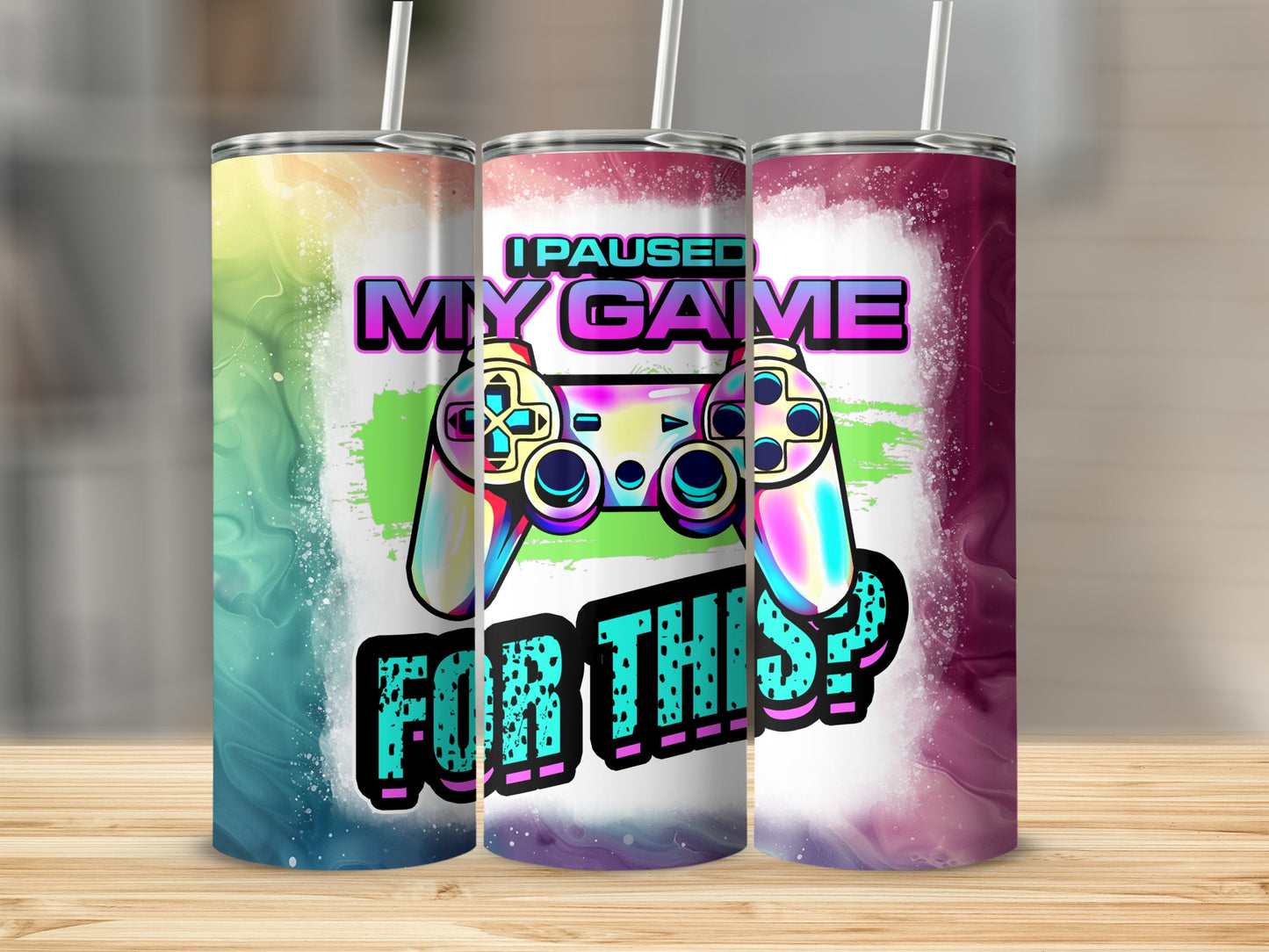 I Paused My Game For This Fun Graphic Tumbler Product