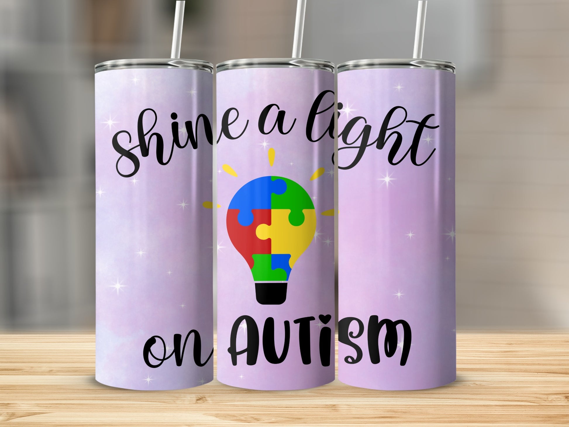 Shine a Light on Autism Tumbler product