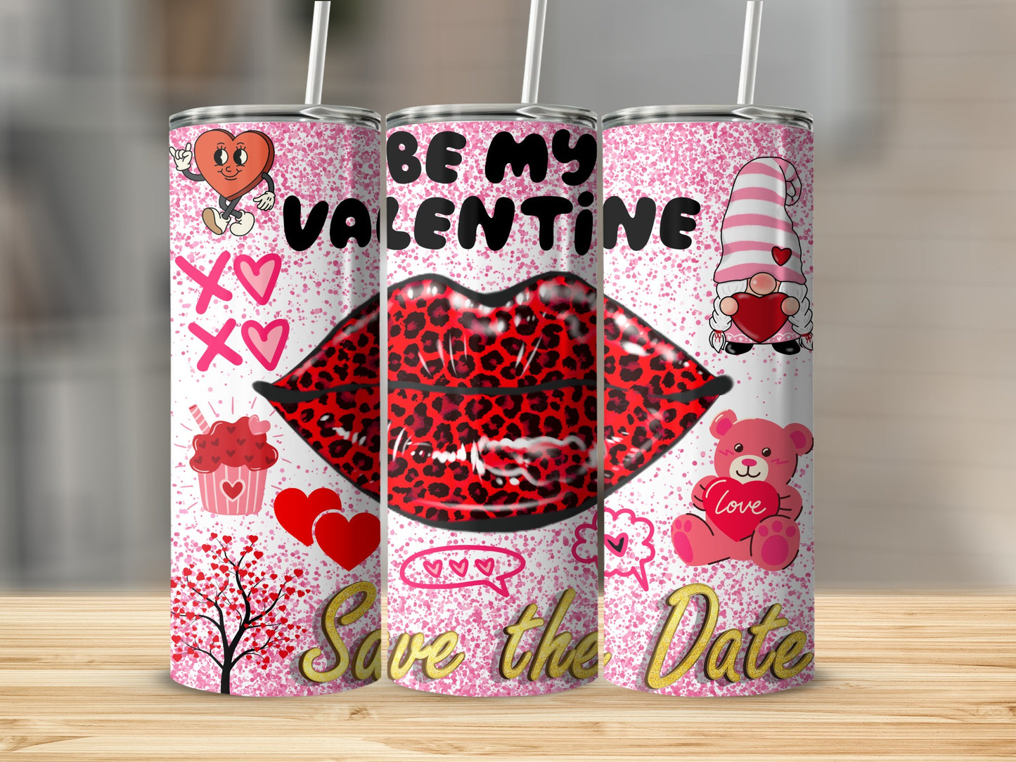 Be My Valentine Save The Date Tumbler