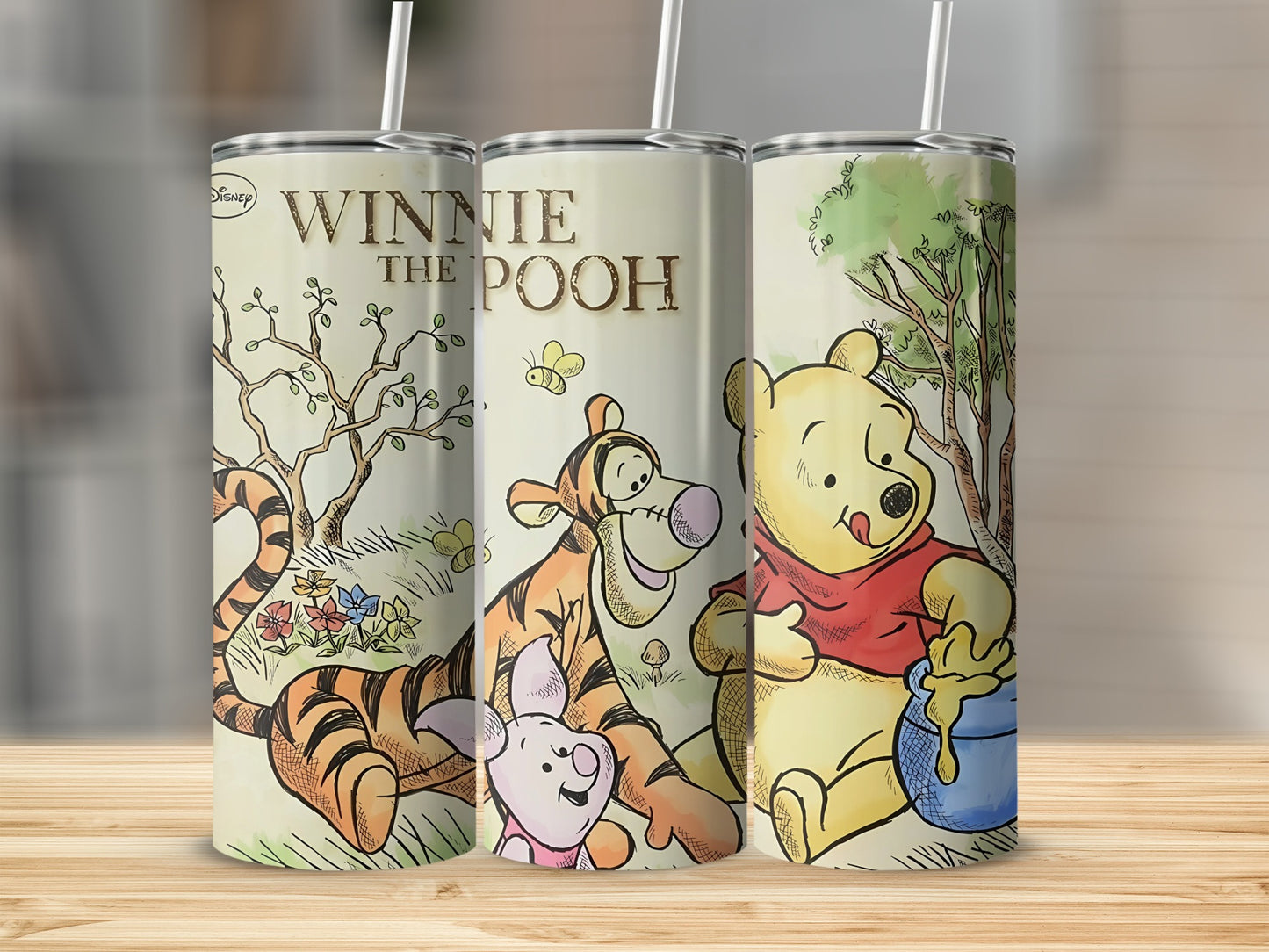 Disney Winnie The Pooh Tigger Piglet Characters Tumblers
