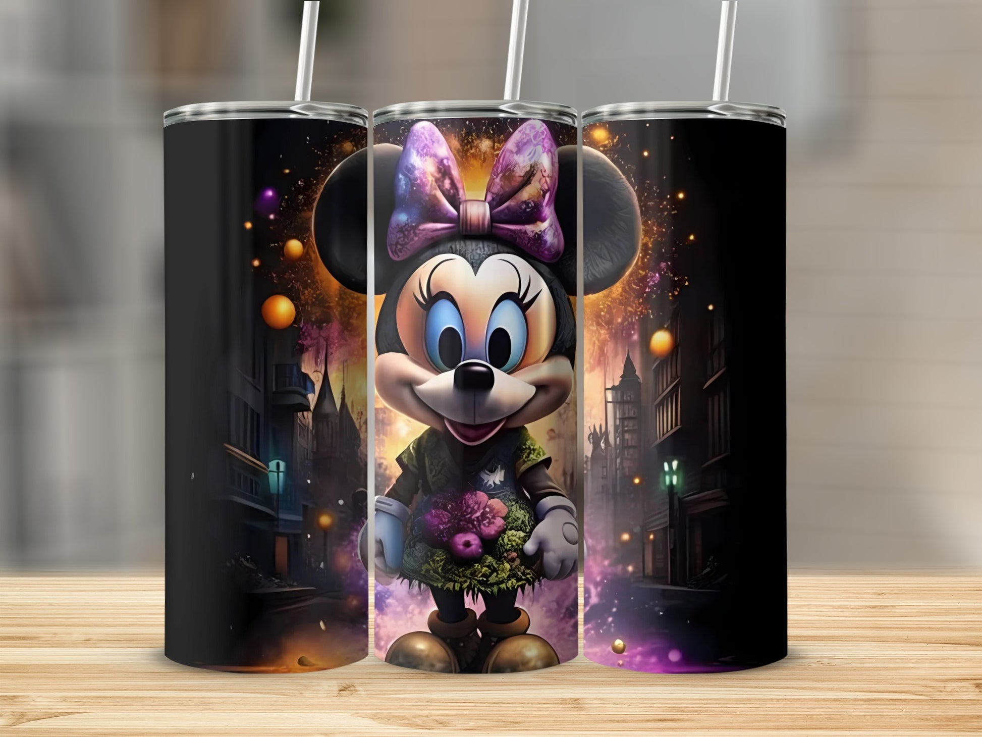 Minnie Mouse Halloween Themed Tumbler Cup