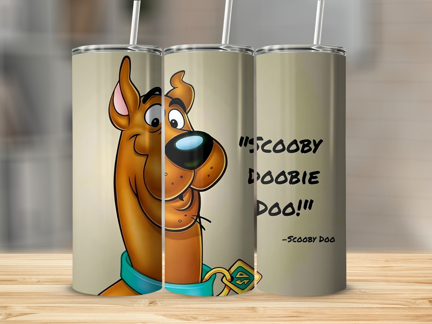 Scooby-Doo character with "Scooby Doobie Doo!" text on a tan background.