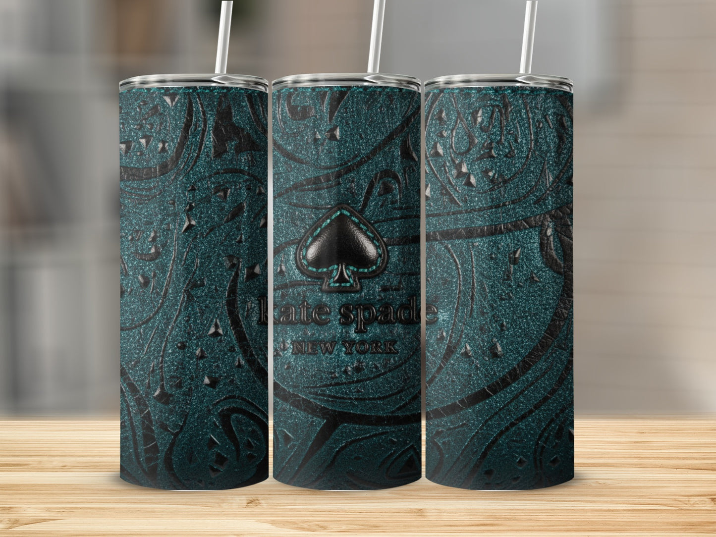 Inspired By Fabulous Kate Spade New York Textured Spade Logo Tumblers