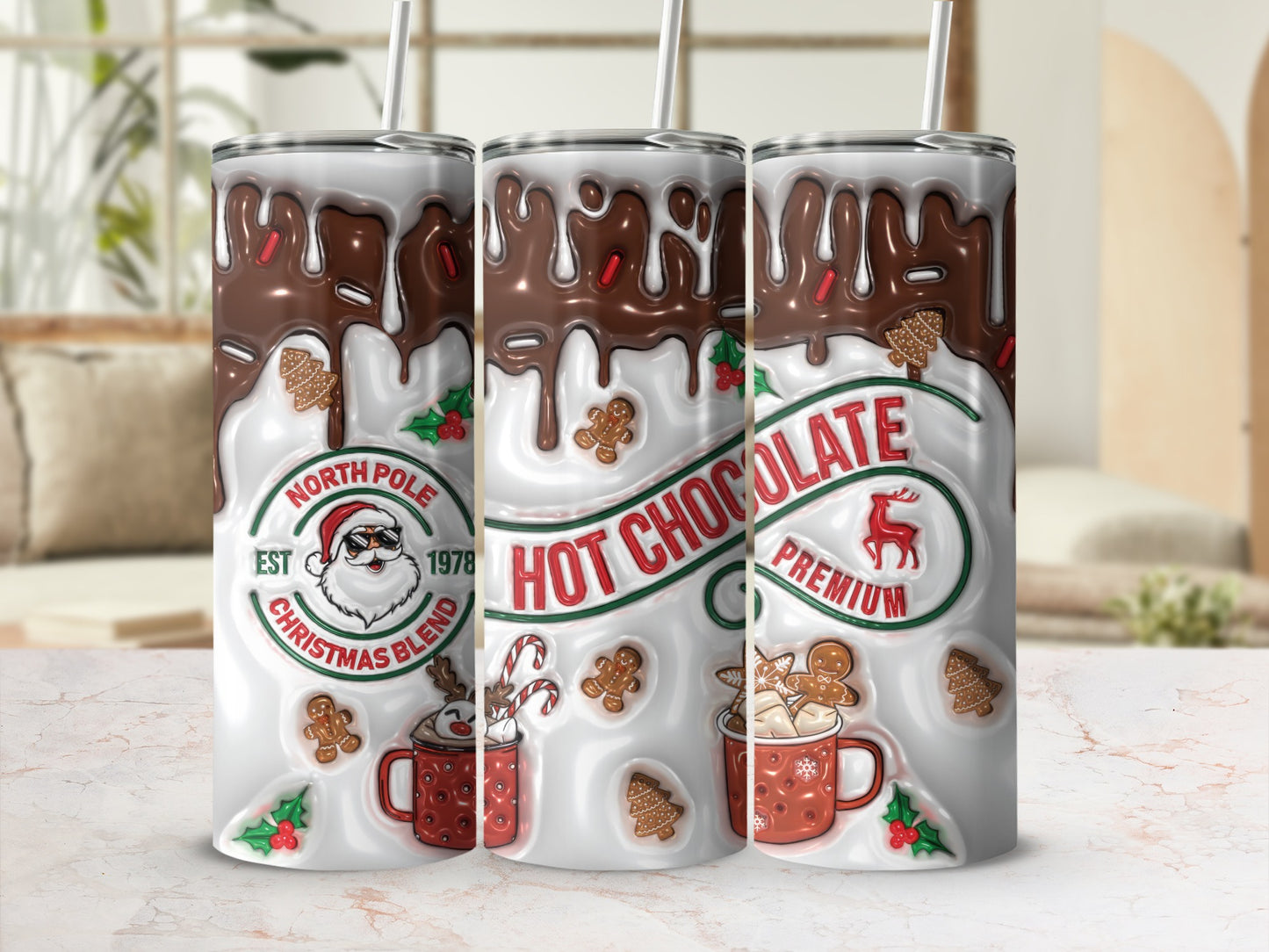 North Pole Christmas Blend Hot Chocolate Premium Drinkware
