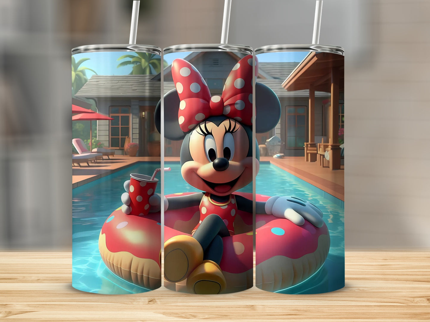 Minnie Mouse Poolside Relaxation Tumbler Cup