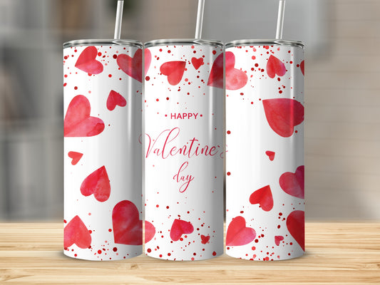 Delightful Hearts Happy Valentine's Day Tumbler