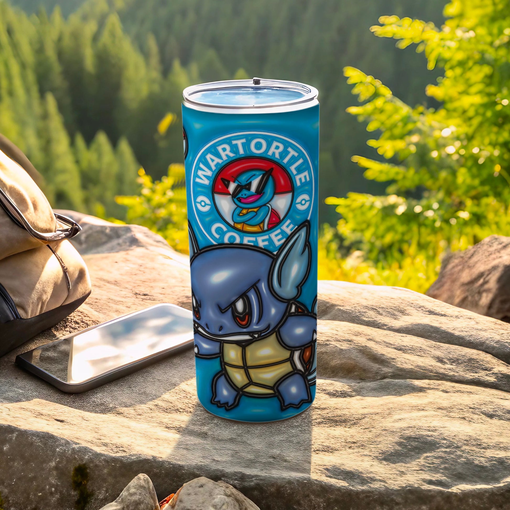 Blue Wartortle Coffee Pokemon Design Tumbler product type