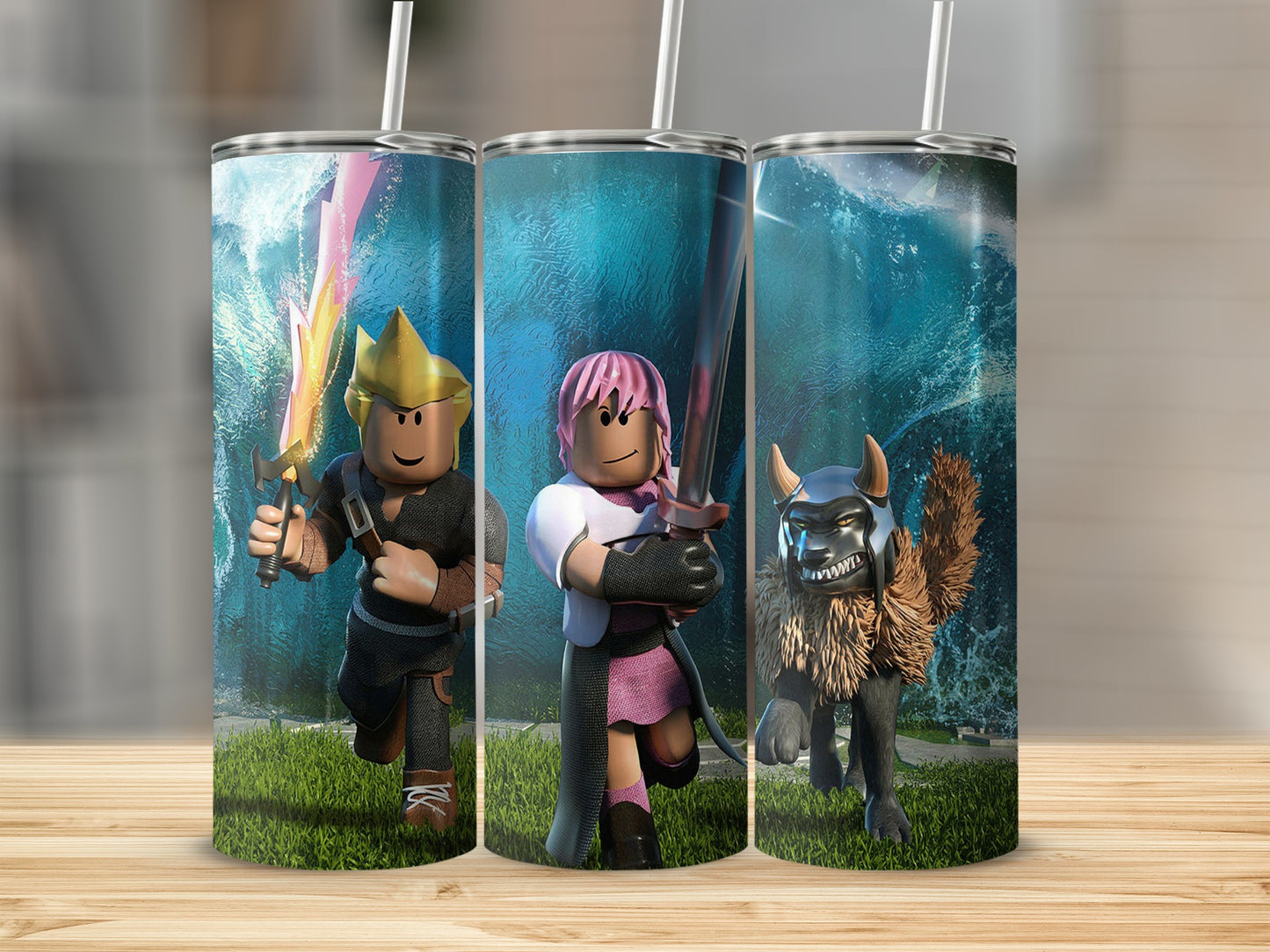 Fantasy Adventure Characters Travel Tumbler