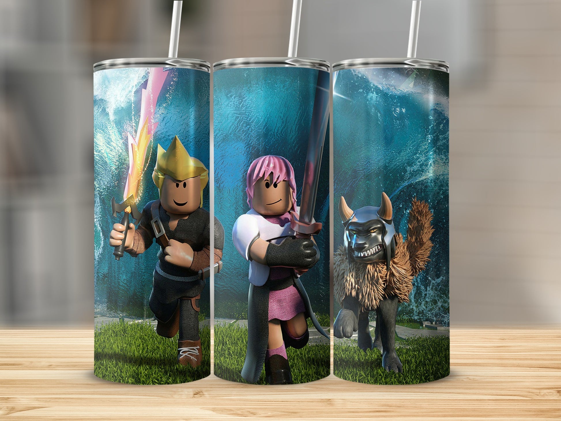 Fantasy Adventure Characters Travel Tumbler
