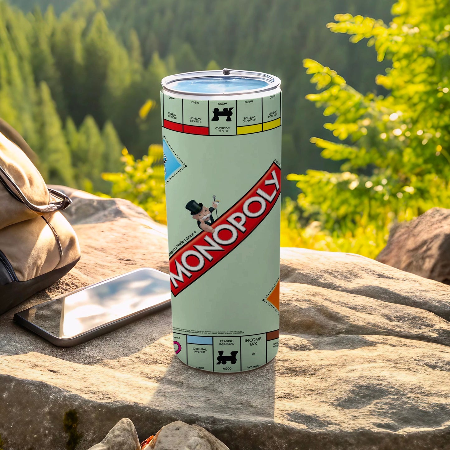 Monopoly Property Trading Game design tumbler