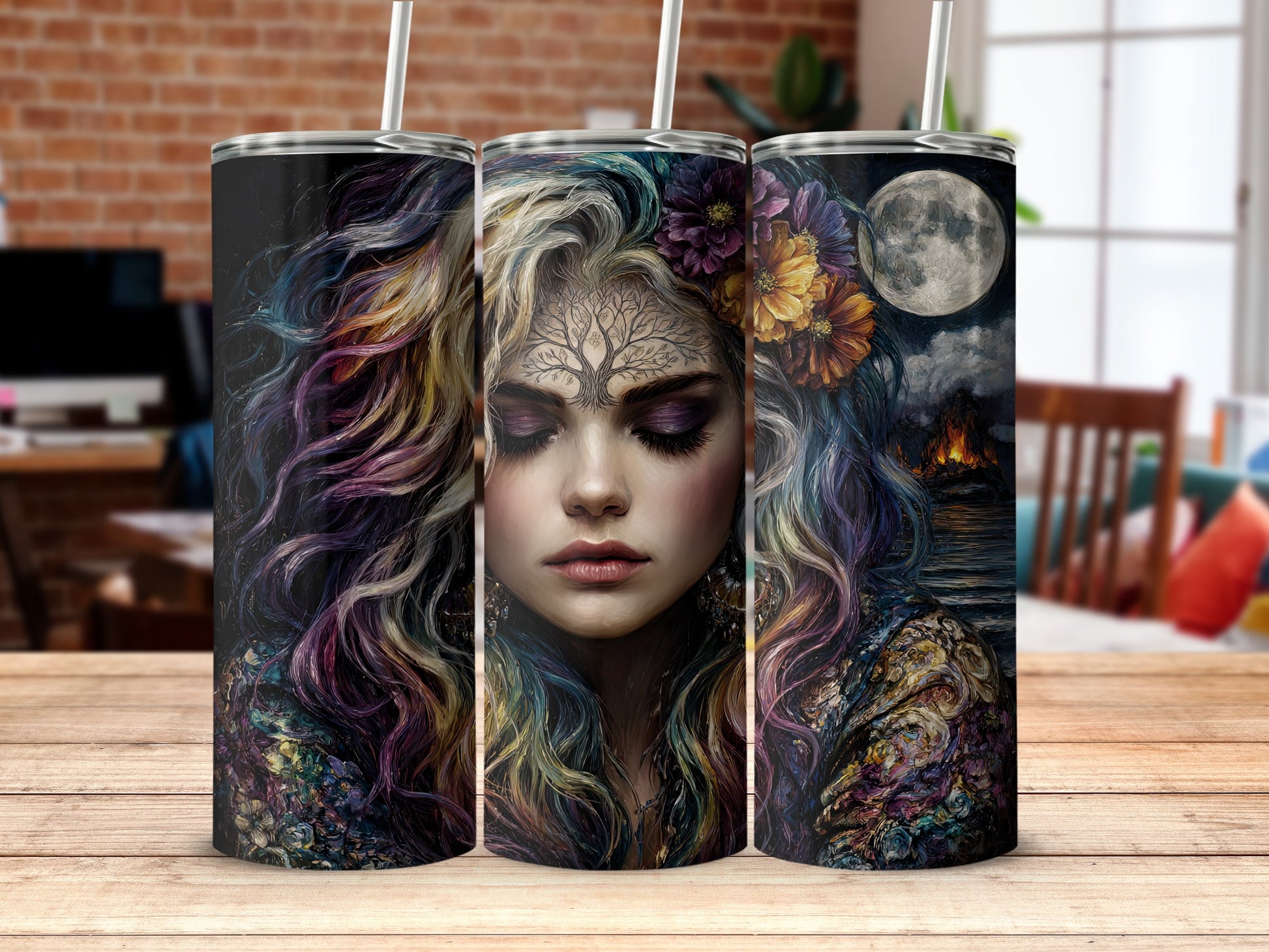 Gothic Mystic Fantasy Woman Tumbler Product