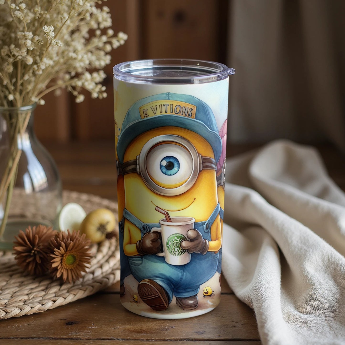 Minion Character Drink Cup for Kids and Adults