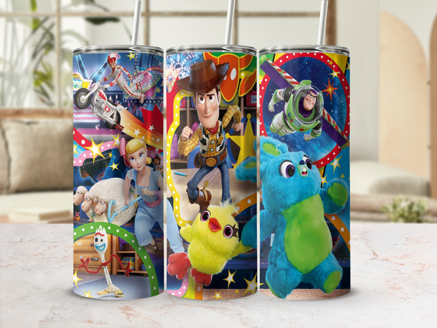 Colorful Toy Character Design Tumbler Collection