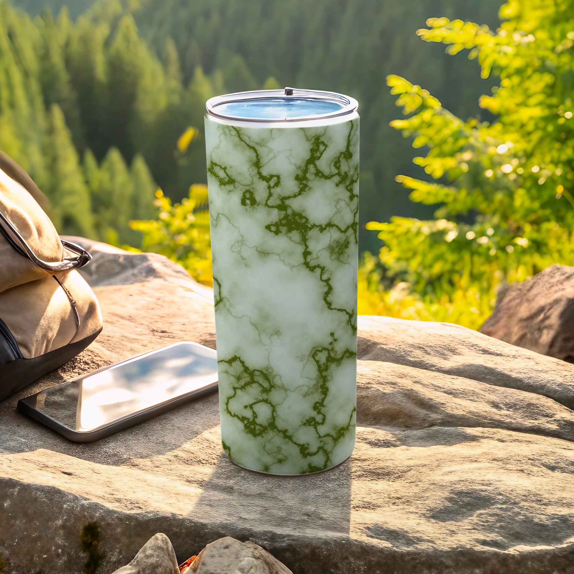 Green Marble Pattern Tumbler Stylish Vibrant product type