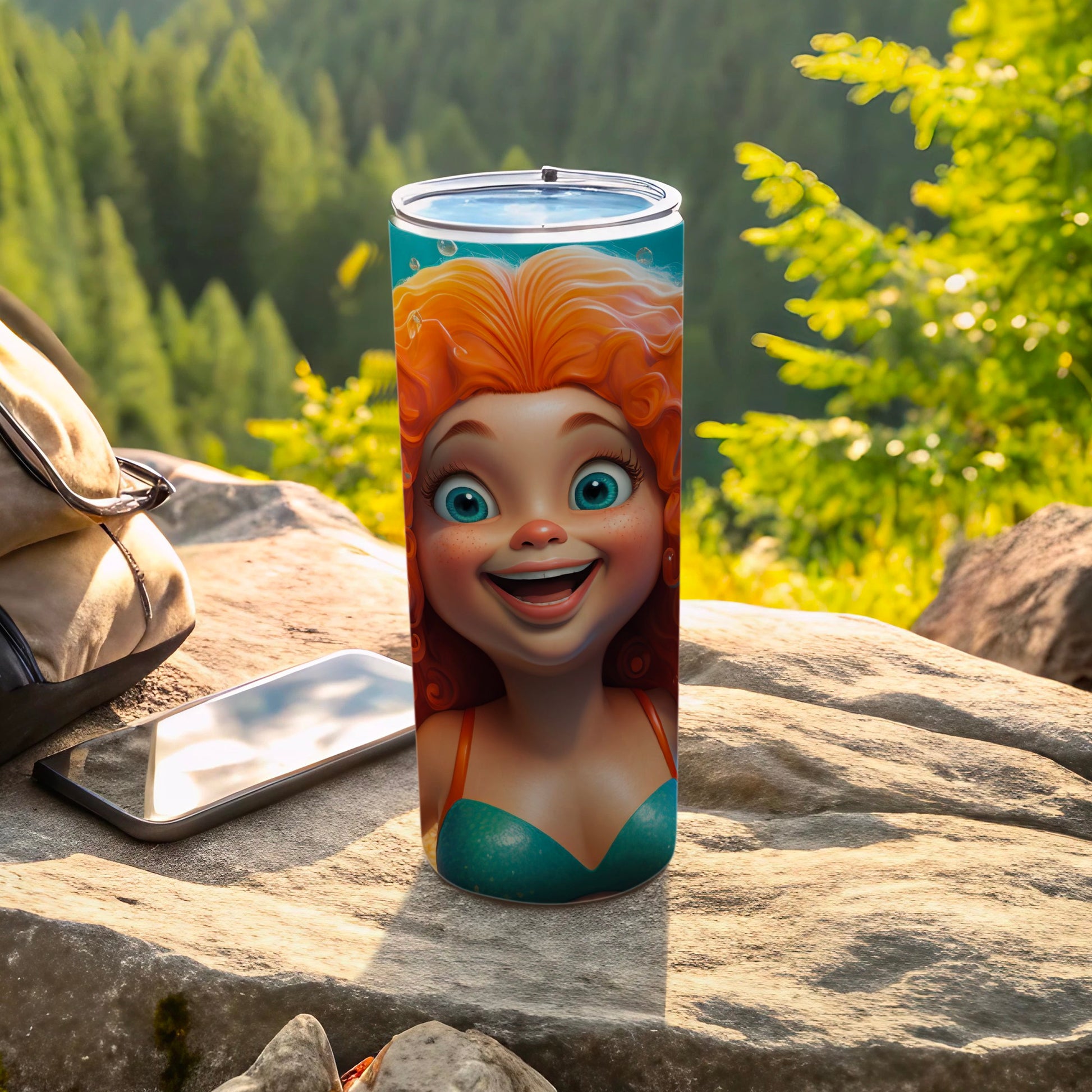 Colorful Cartoon Character Tumbler for Outdoor Enjoyment
