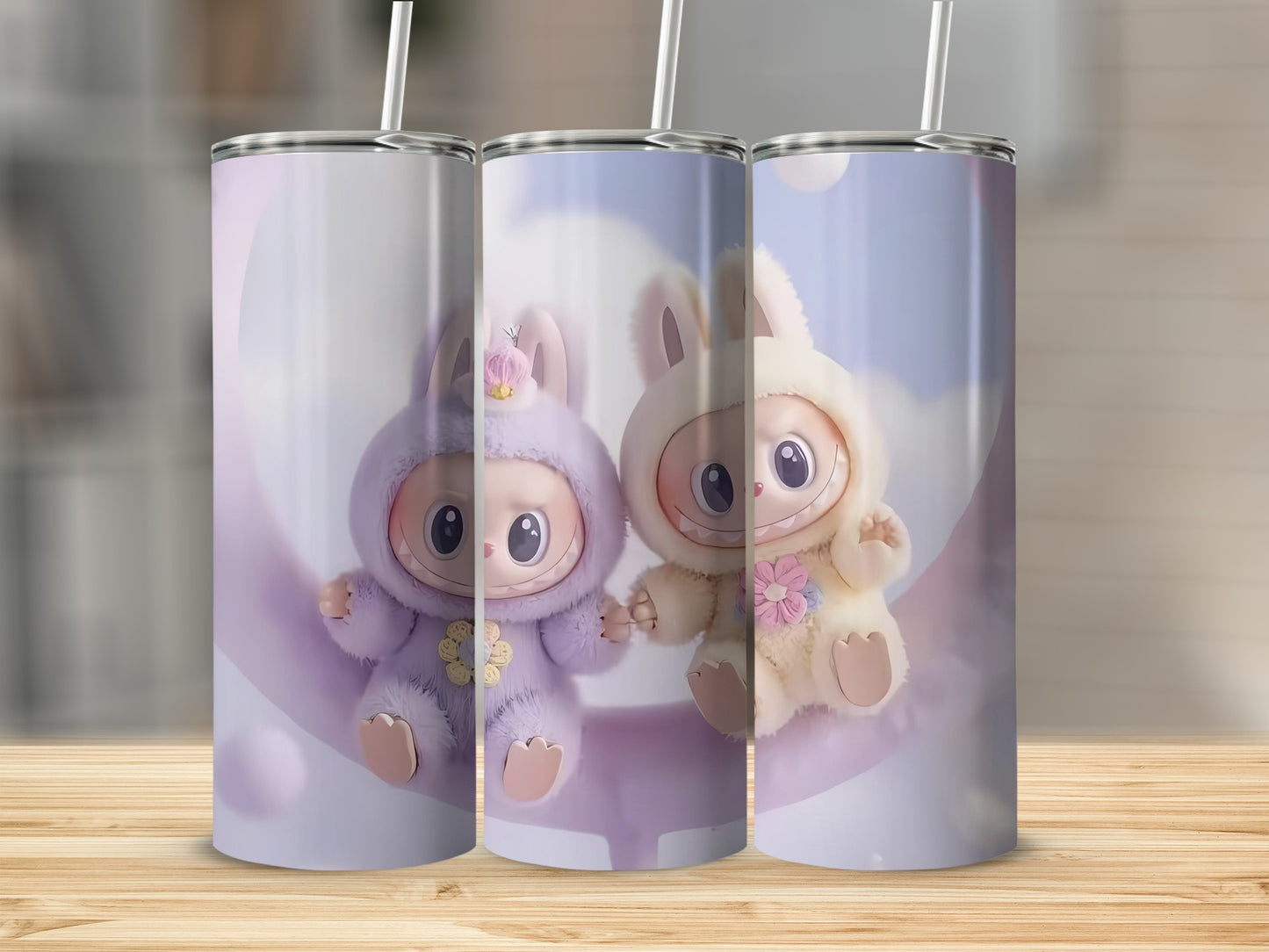Adorable Cartoon Animal Character Tumbler Cup